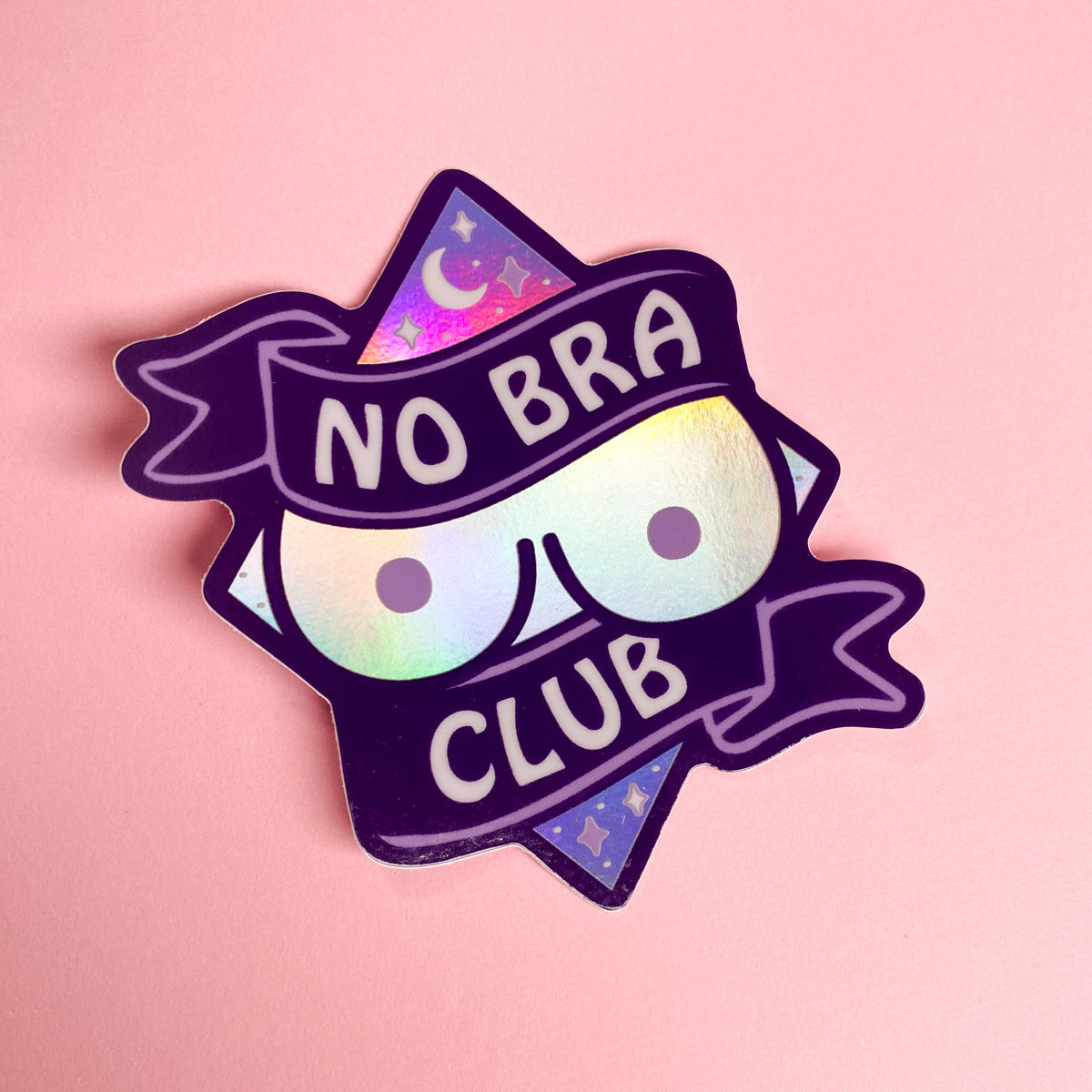 No Bra Club Vinyl Sticker