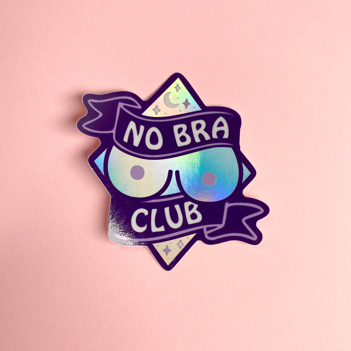 No Bra Club Vinyl Sticker