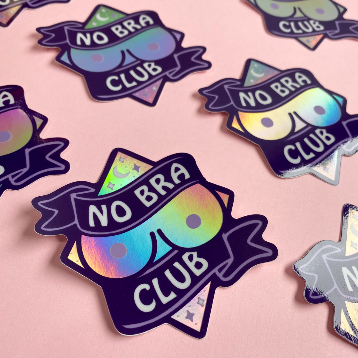 No Bra Club Vinyl Sticker