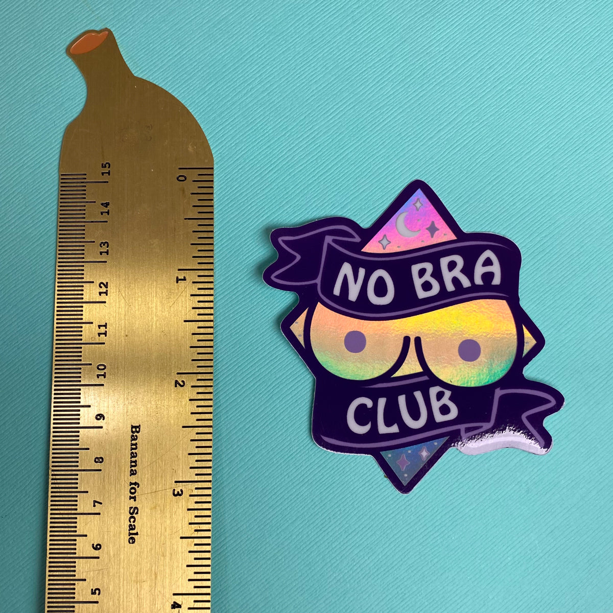 No Bra Club Vinyl Sticker