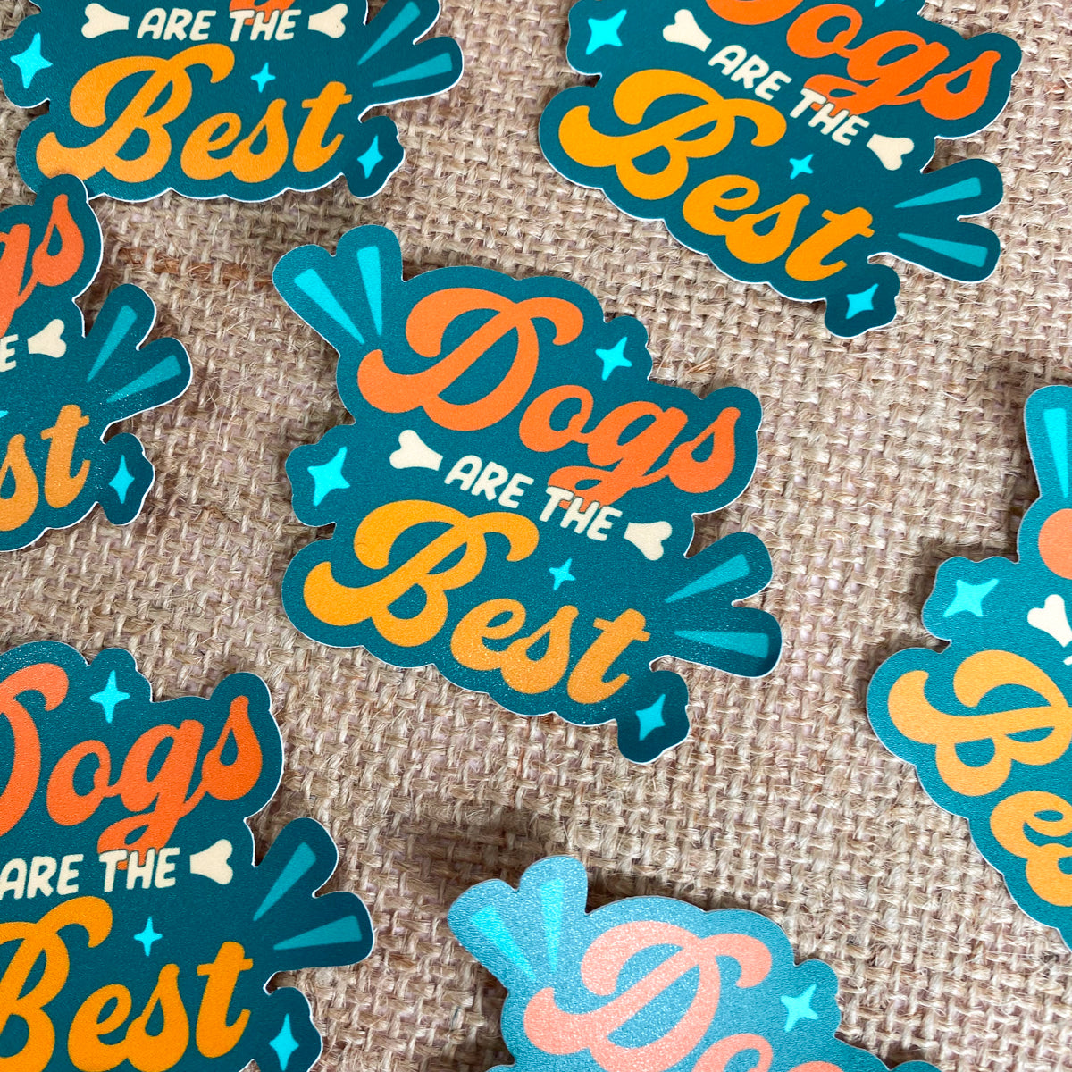 Dogs Are The Best Vinyl Sticker