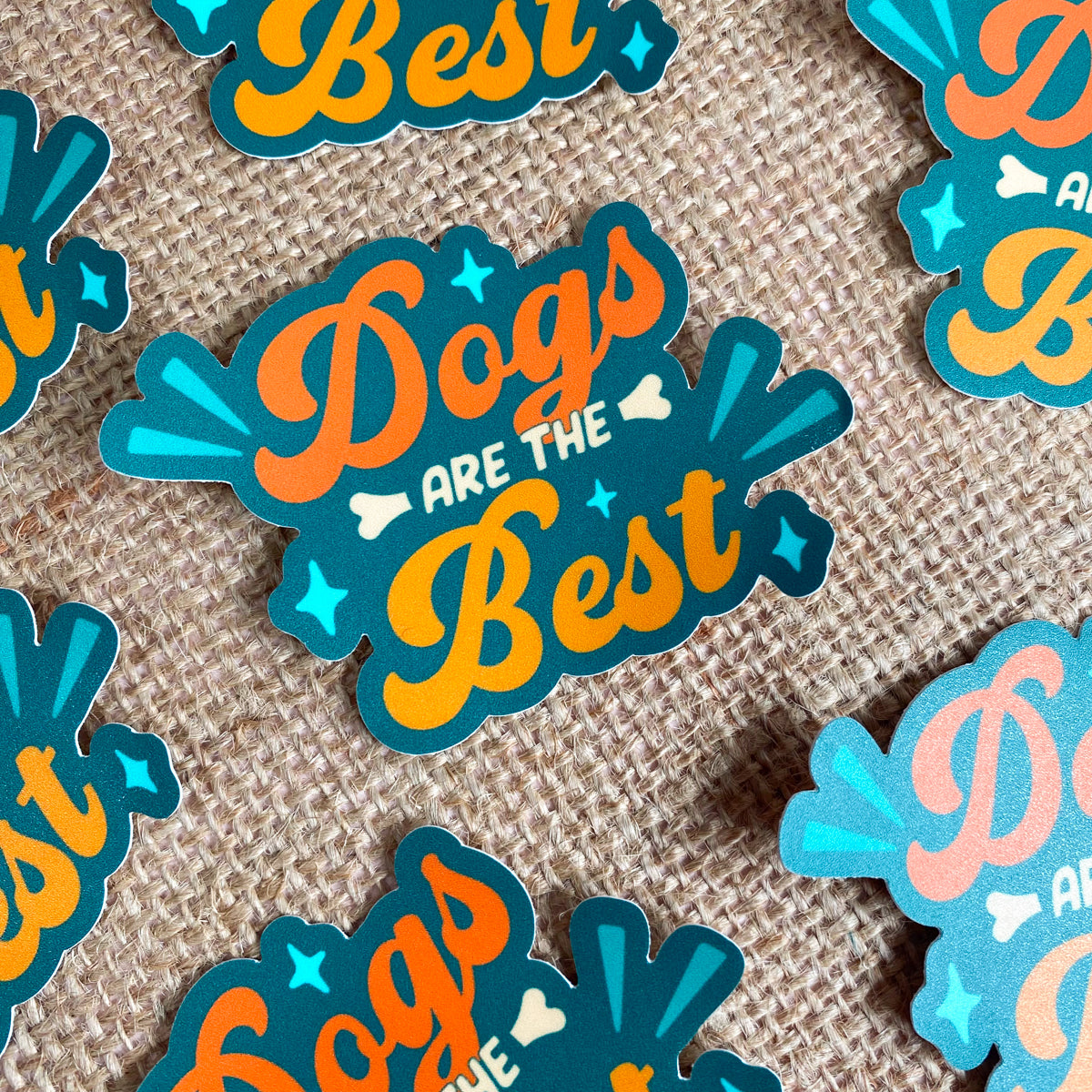 Dogs Are The Best Vinyl Sticker