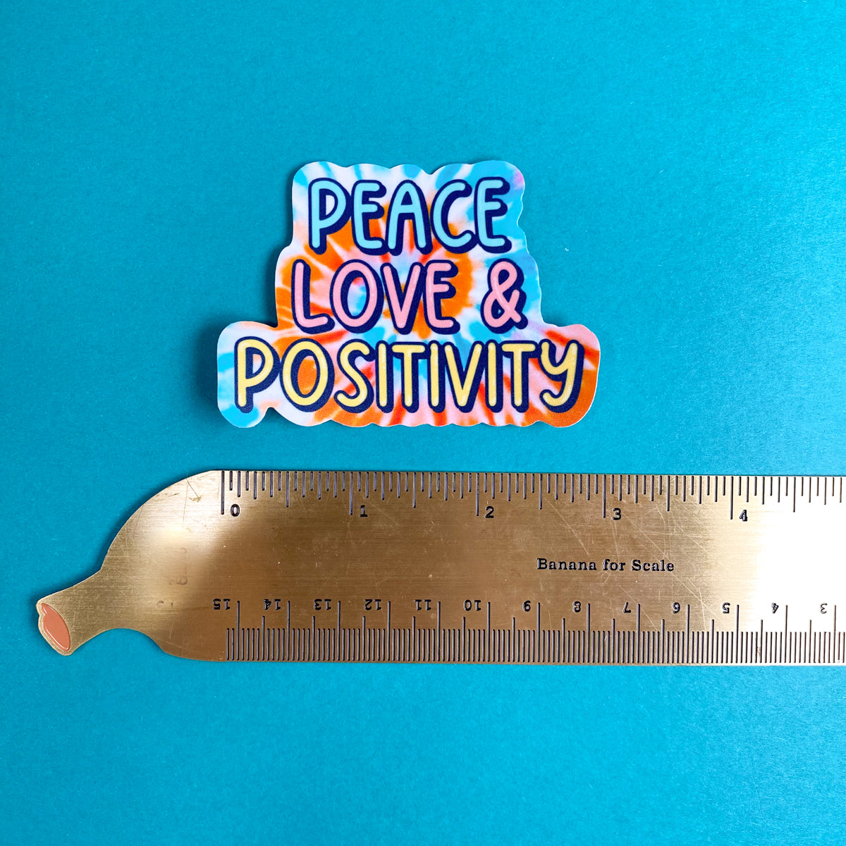 Peace, Love, and Positivity Sticker