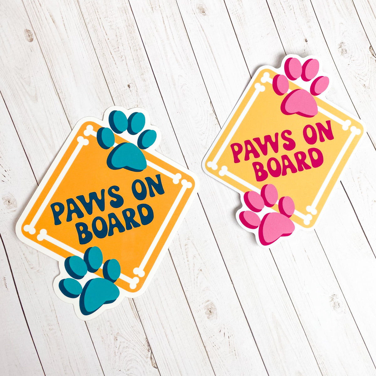 Paws on Board Vinyl Sticker