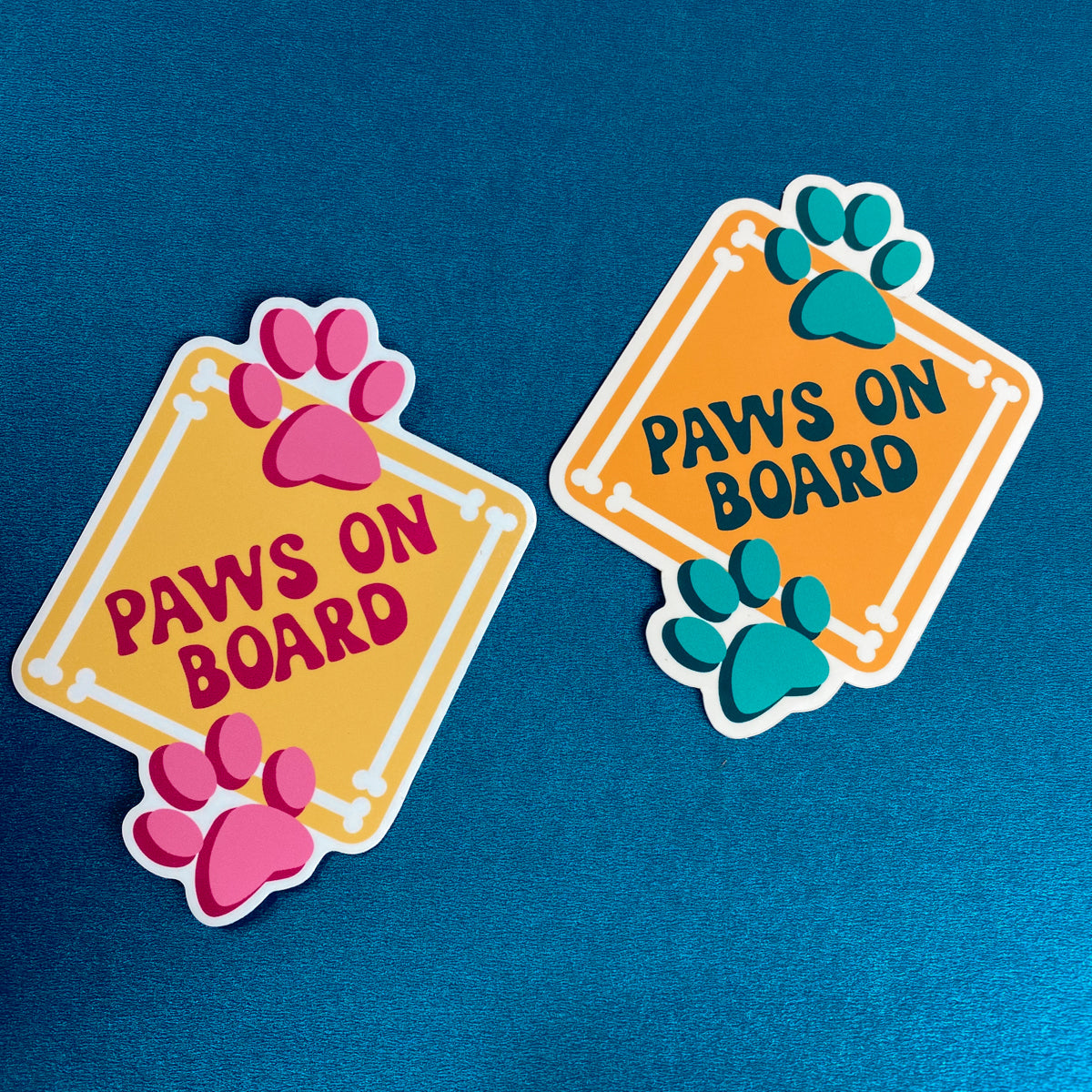 Paws on Board Vinyl Sticker
