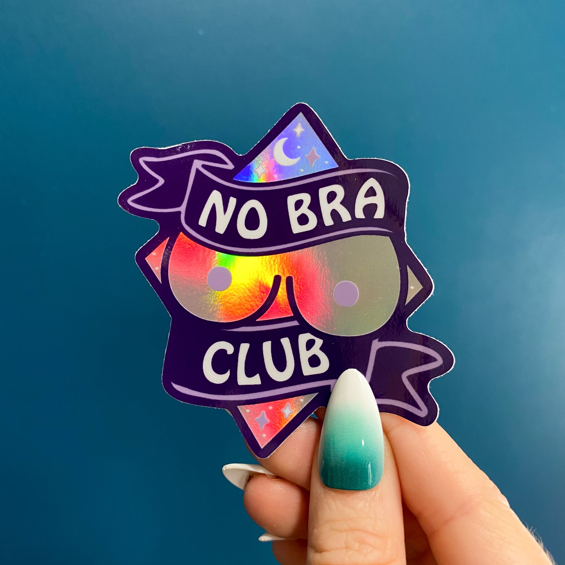 No Bra Club Vinyl Sticker