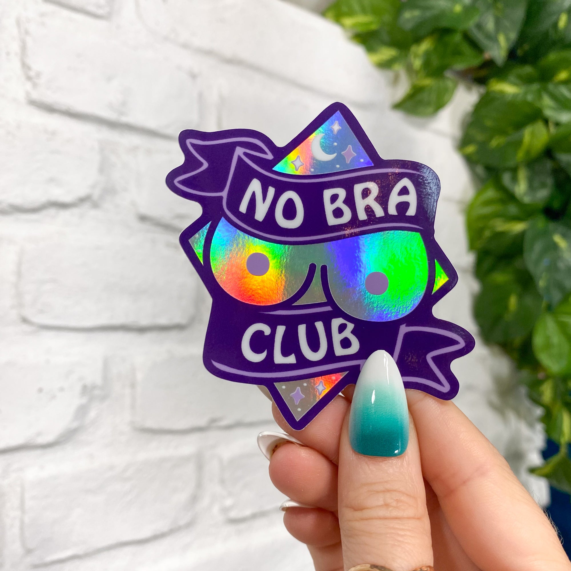 No Bra Club Vinyl Sticker