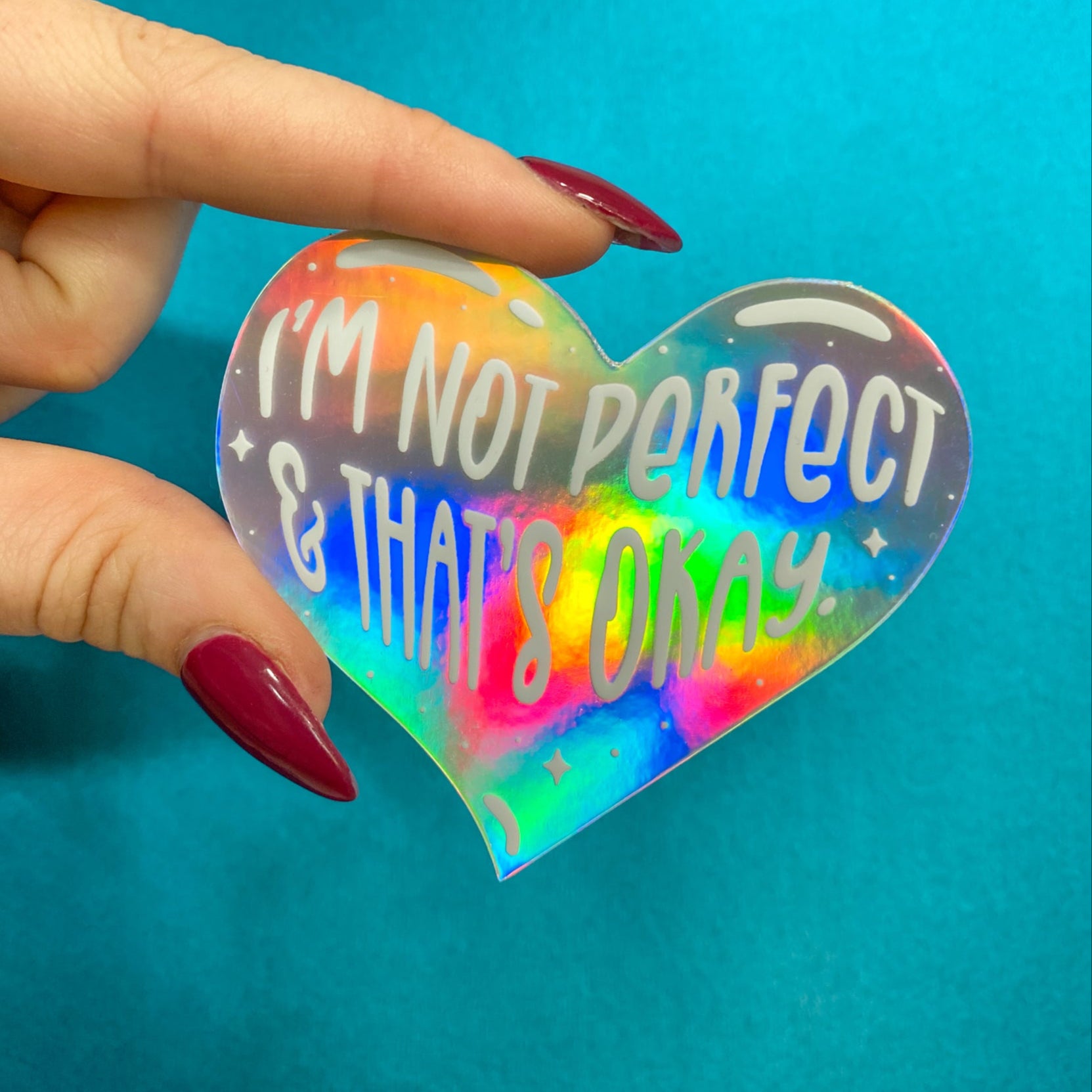 Perfectly Imperfect Vinyl Sticker