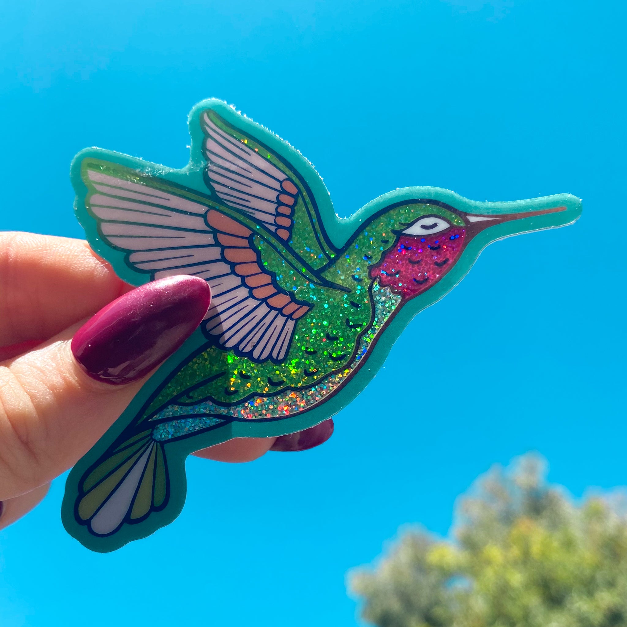 Hummingbird Vinyl Sticker