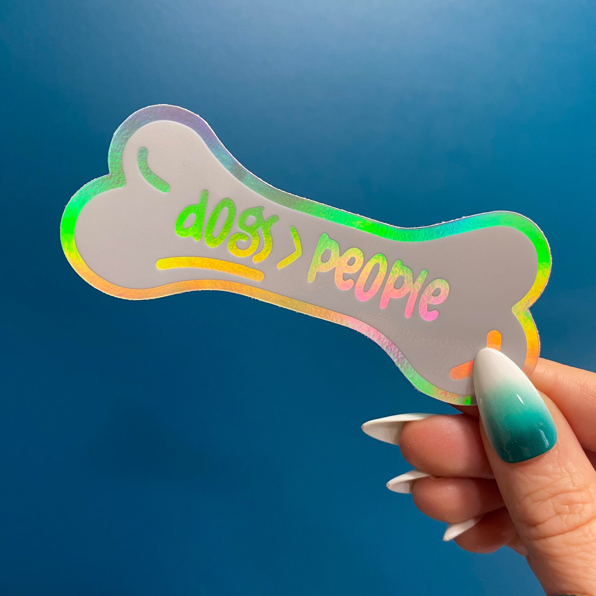 Dogs Over People Vinyl Sticker