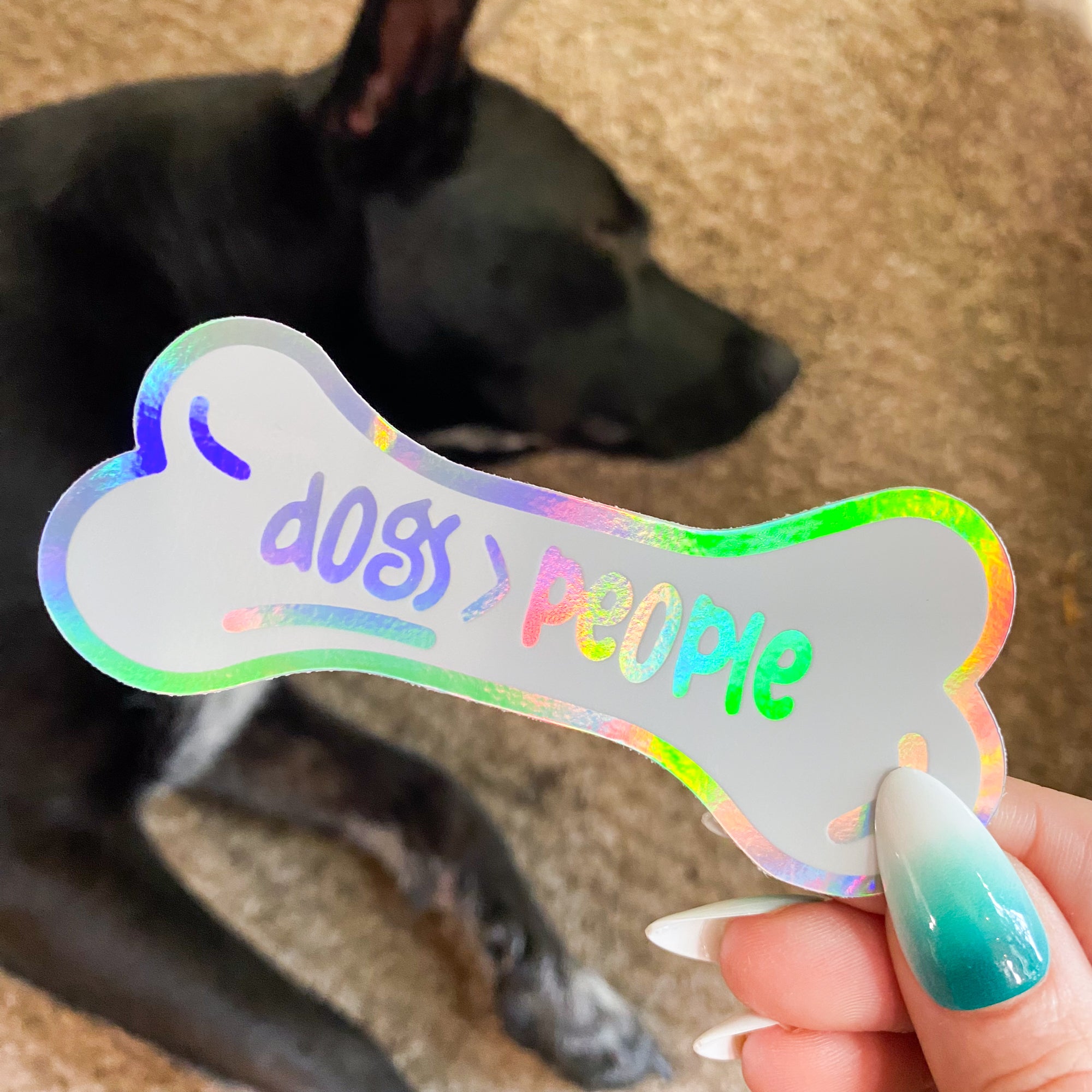 Dogs Over People Vinyl Sticker