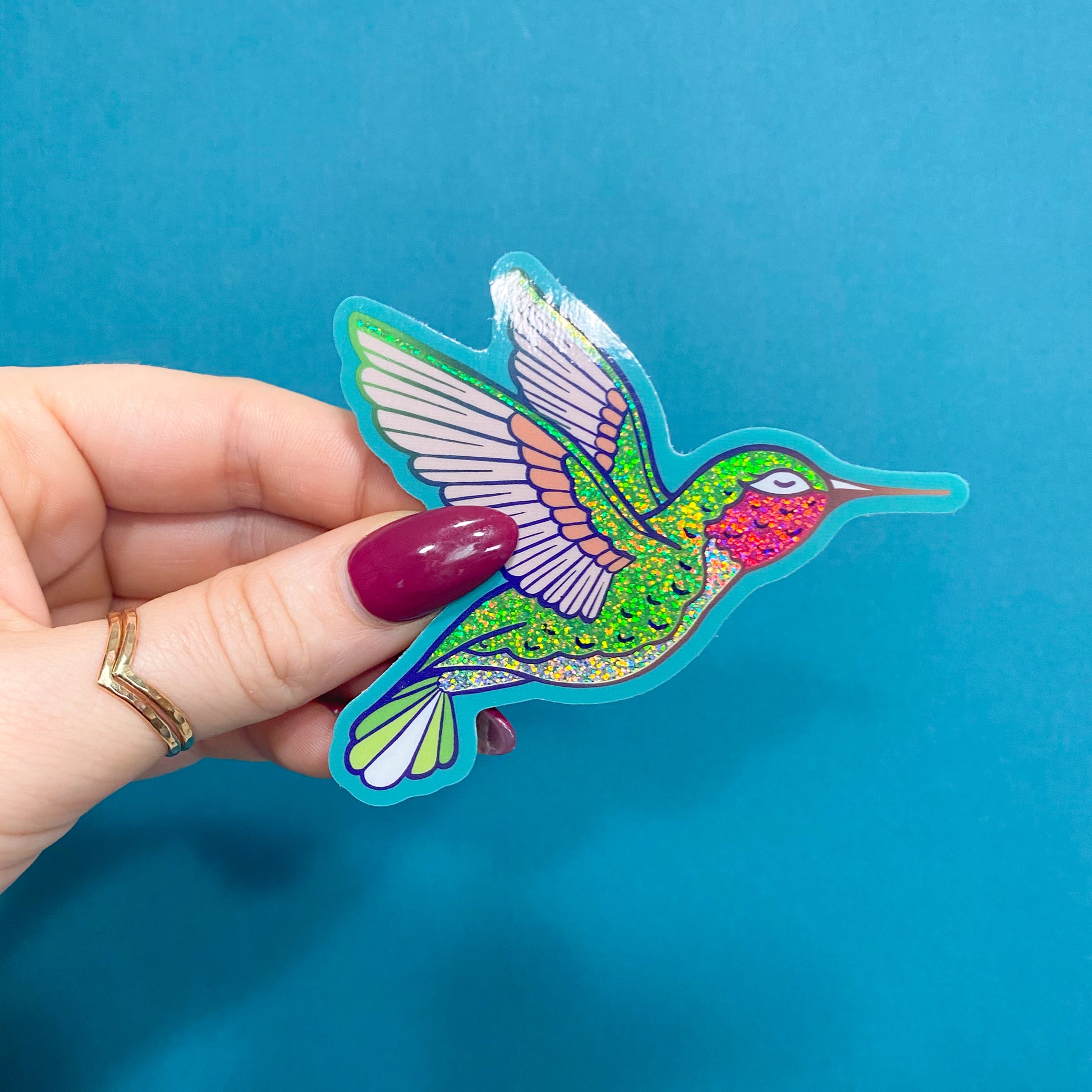 Hummingbird Vinyl Sticker