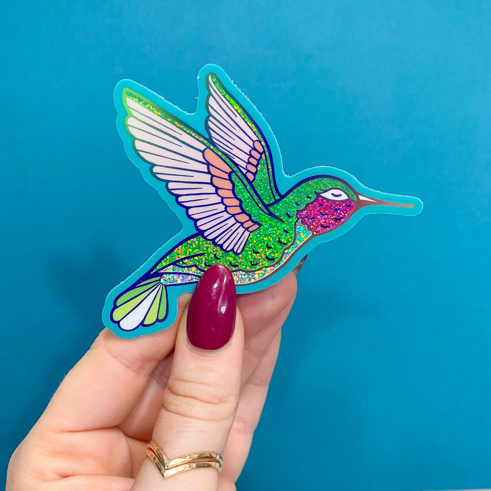 美品 Hummingbird PU付エレアコ G社シール２枚 USAストラップ Hummingbird Vinyl Sticker - Chelzart