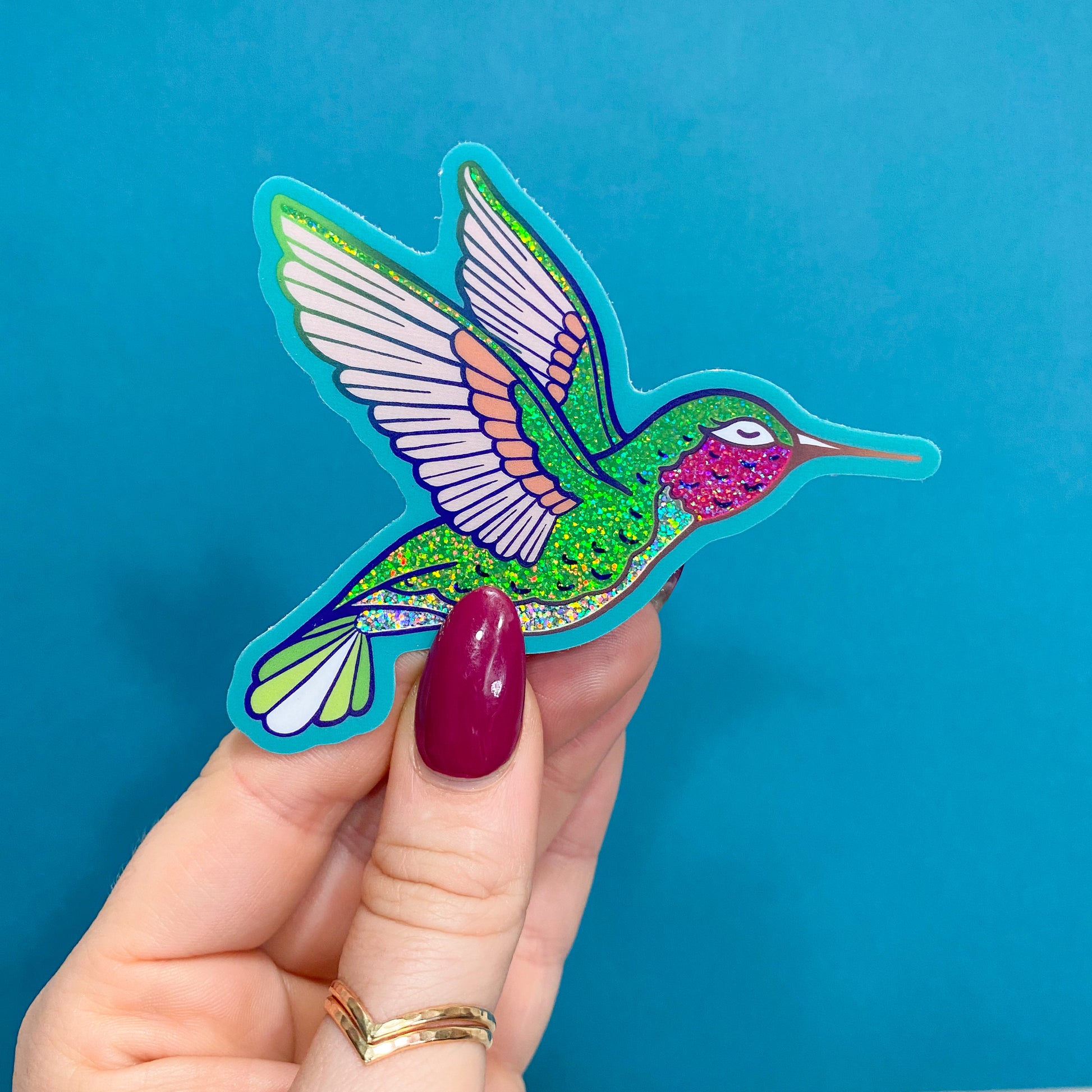 Hummingbird Vinyl Sticker