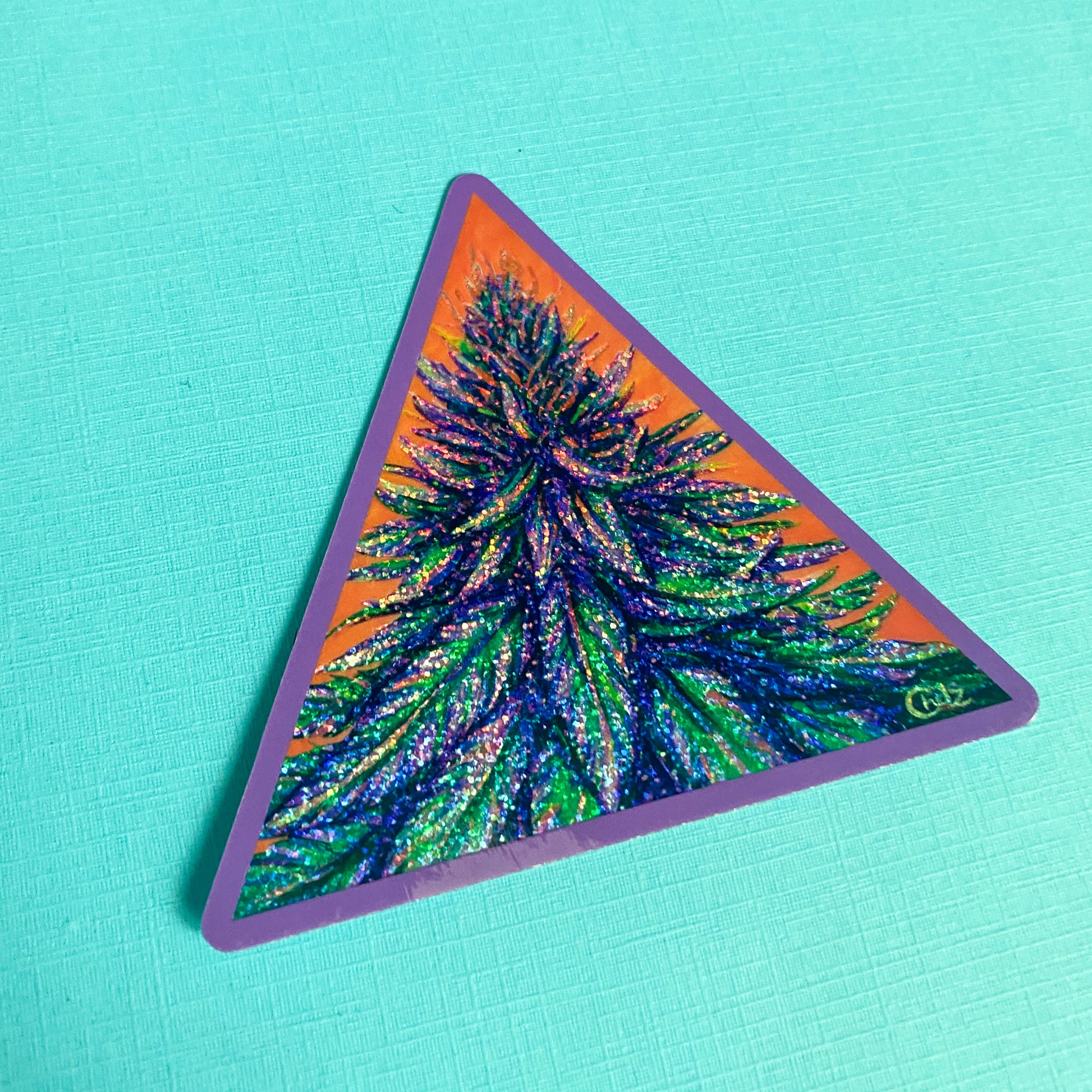 Purple Haze Weed Vinyl Sticker