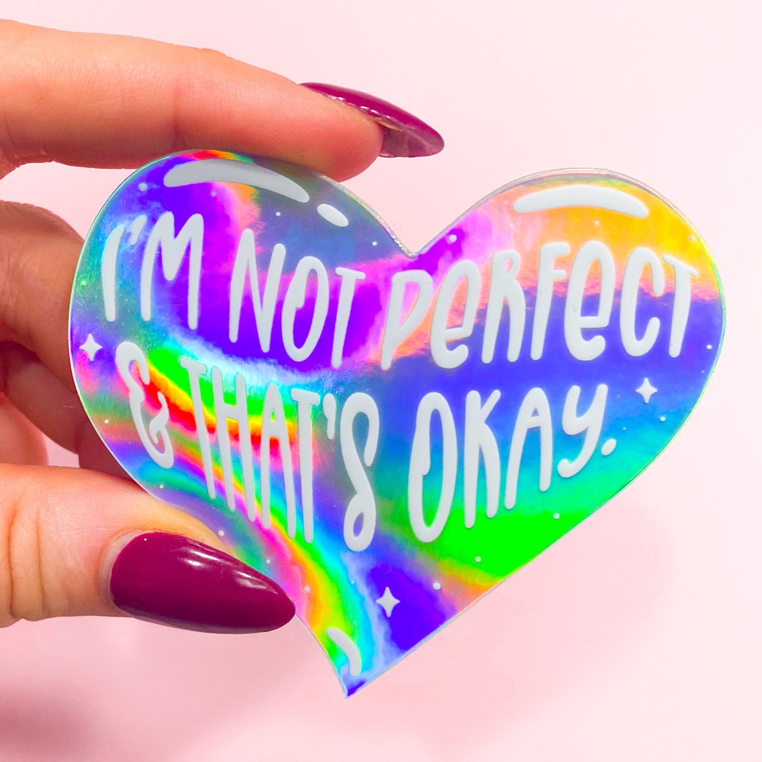 Perfectly Imperfect Vinyl Sticker