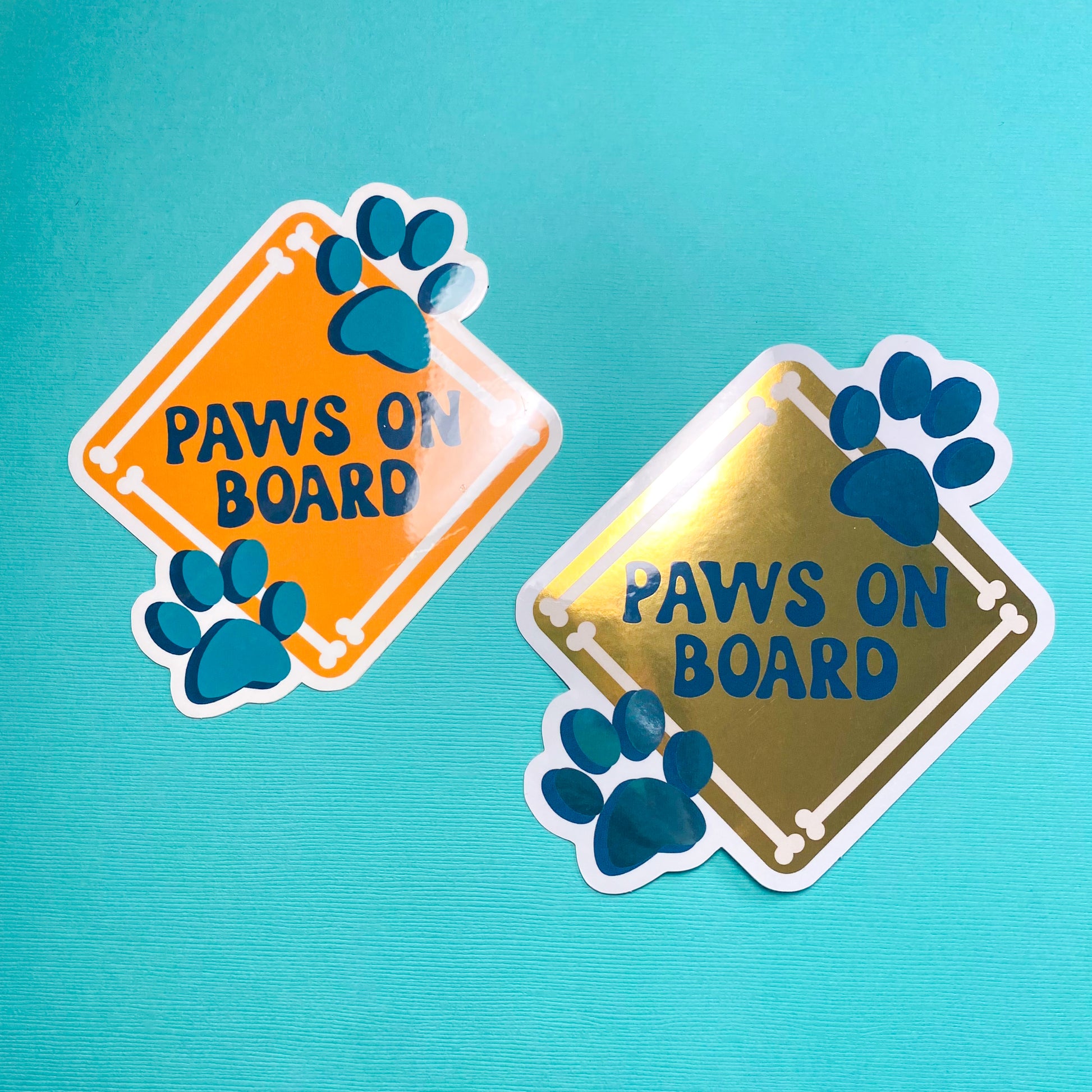 Paws on Board Vinyl Sticker