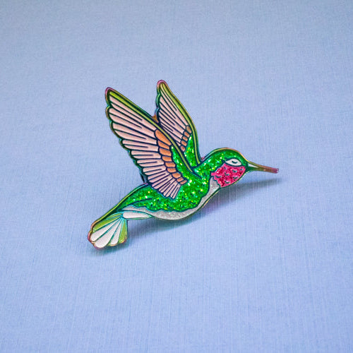 Hummingbird Enamel Pin