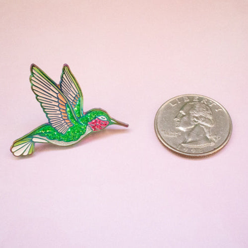 Hummingbird Enamel Pin
