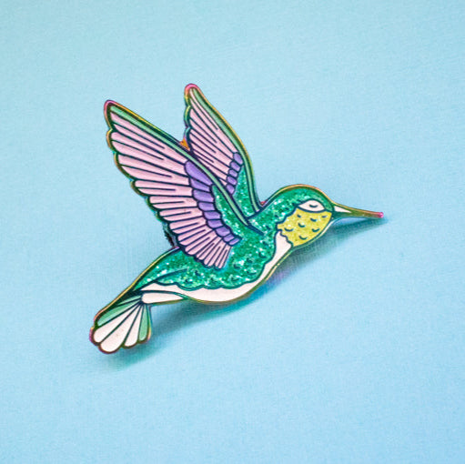 Hummingbird Enamel Pin