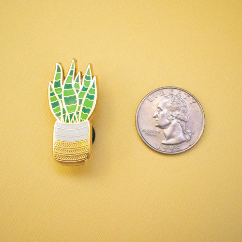 Snake Plant Enamel Pin