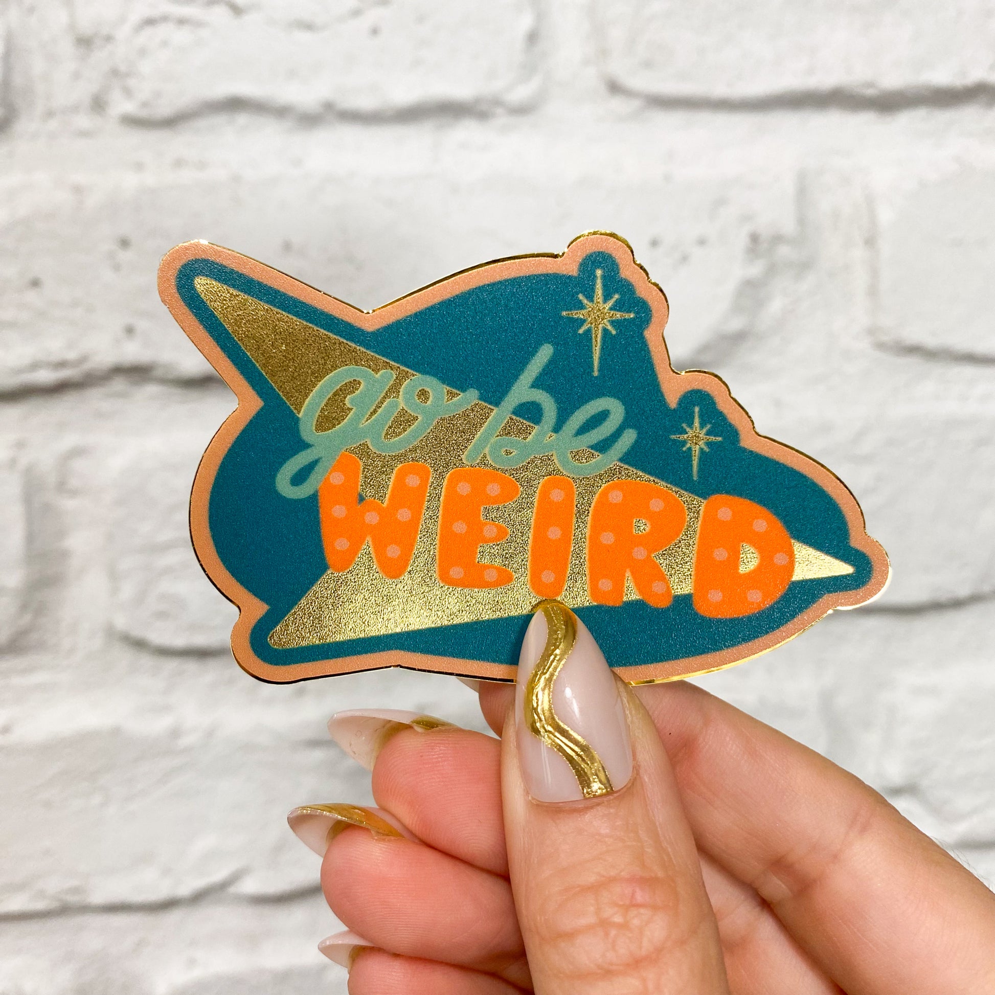 Go Be Weird Vinyl Sticker