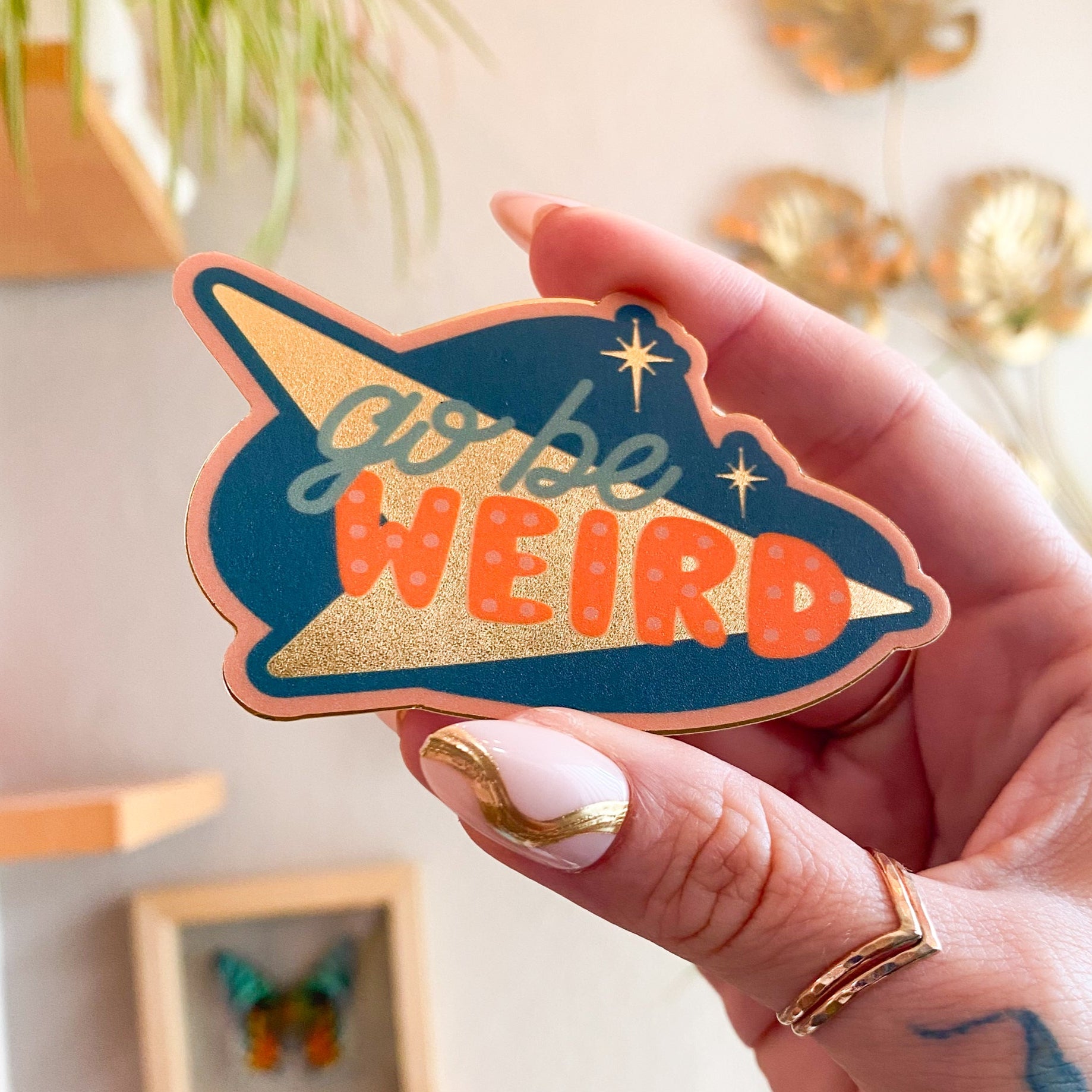 Go Be Weird Vinyl Sticker