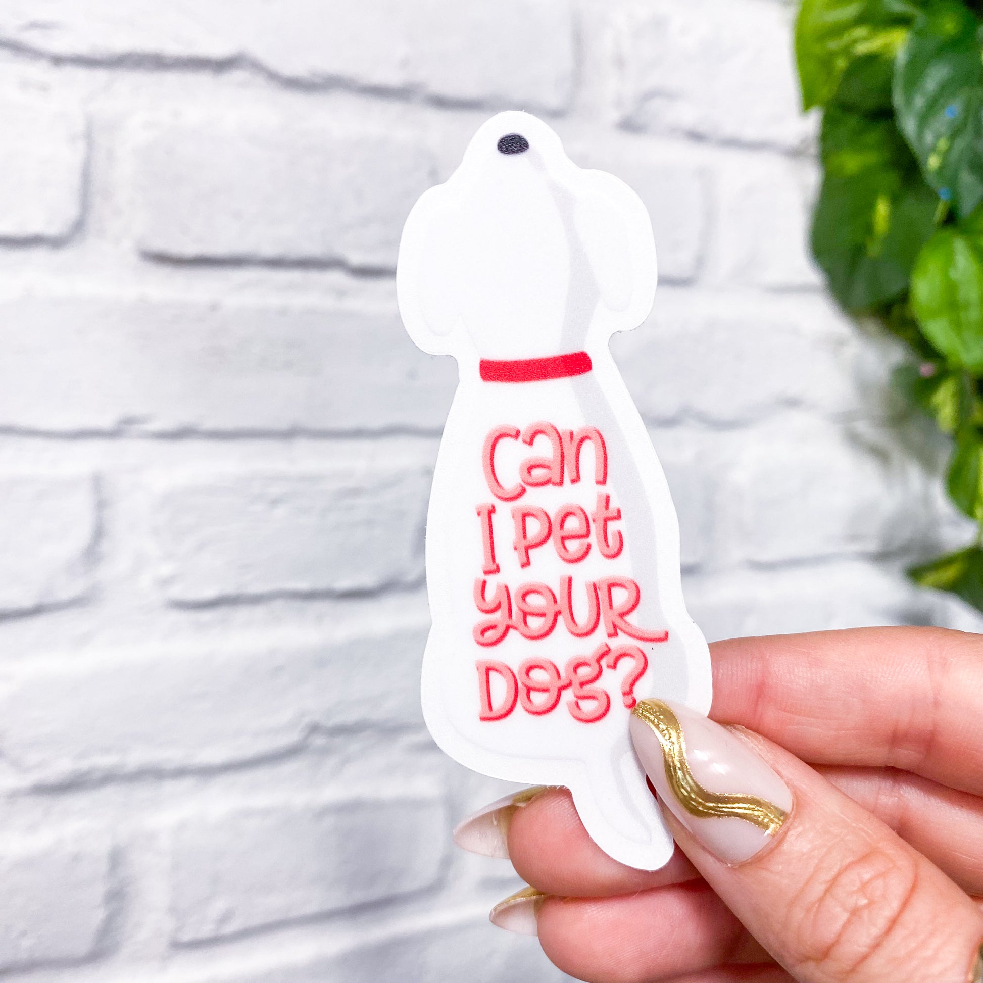 Can I Pet Your Dog Vinyl Sticker