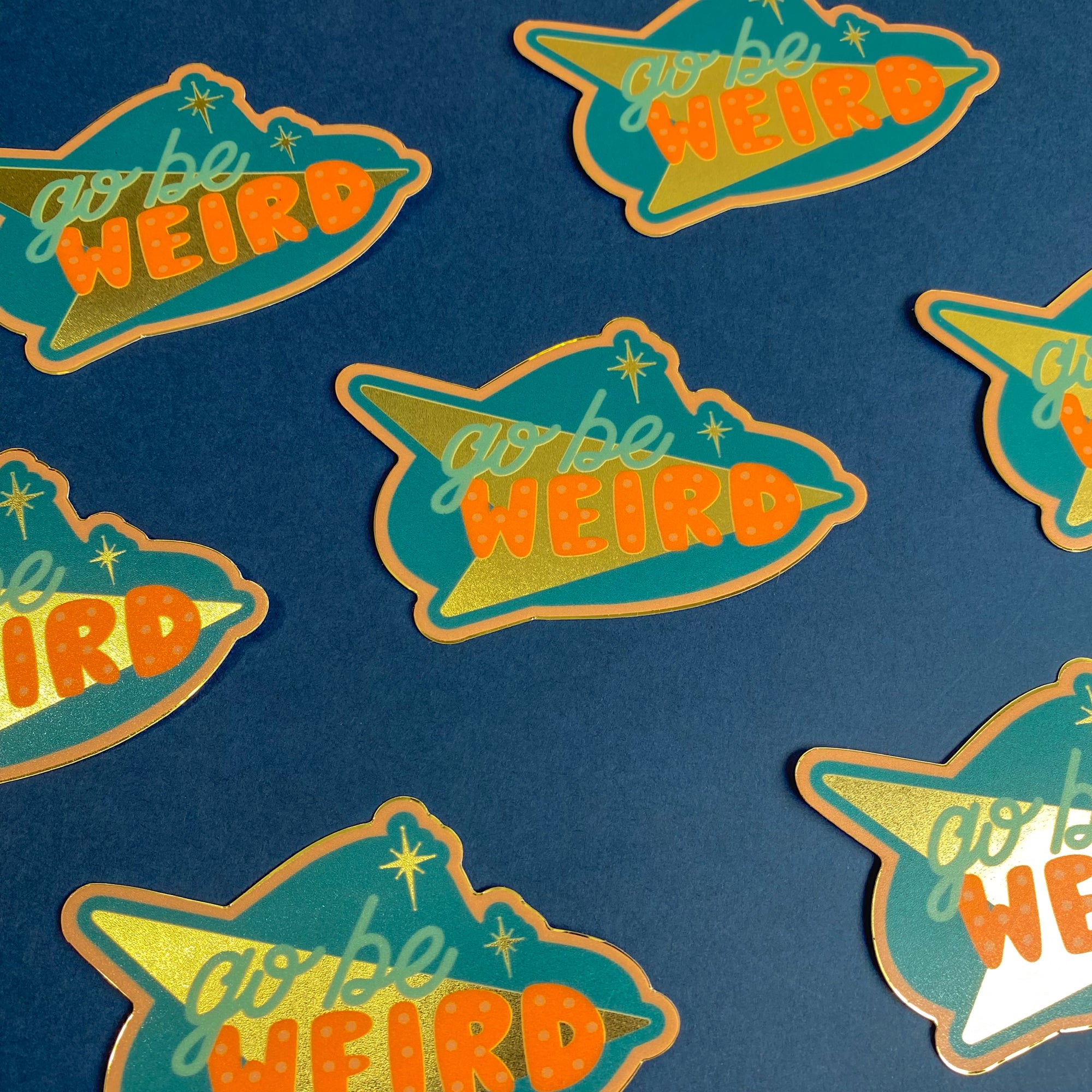 Go Be Weird Vinyl Sticker