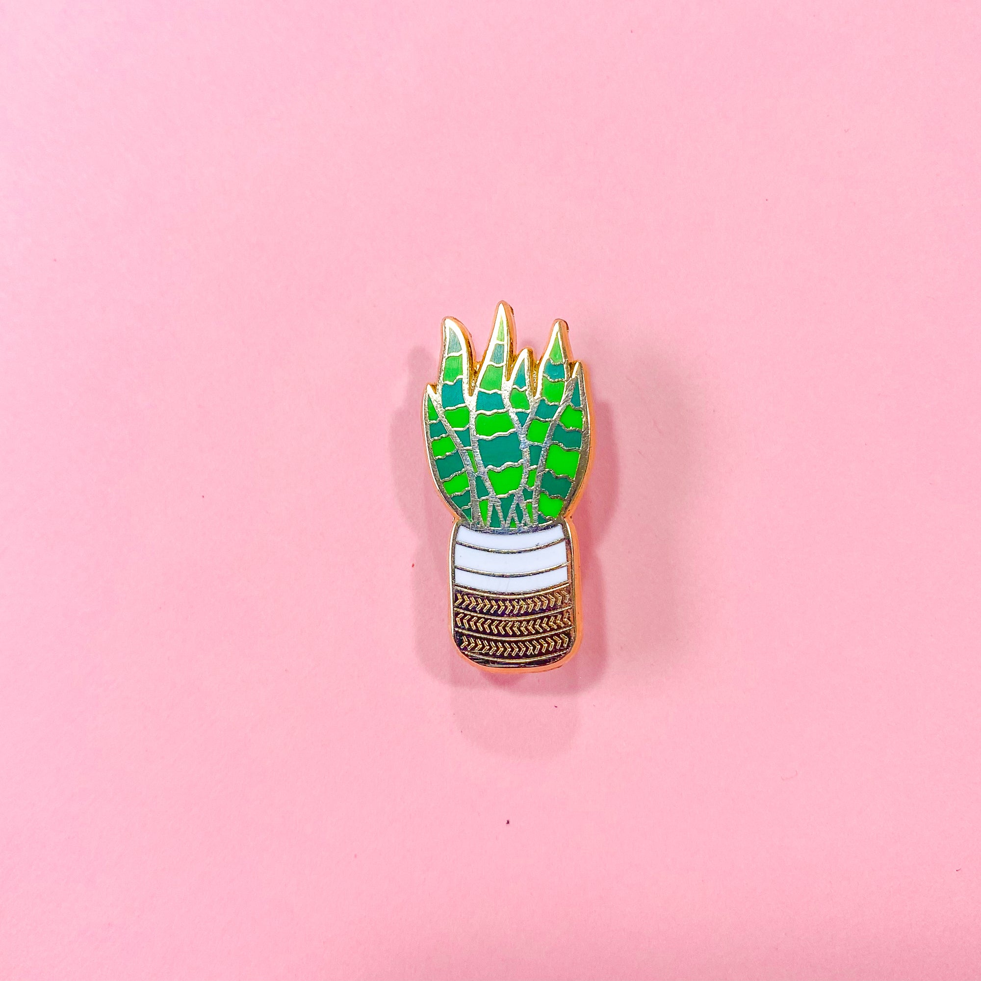 Snake Plant Enamel Pin