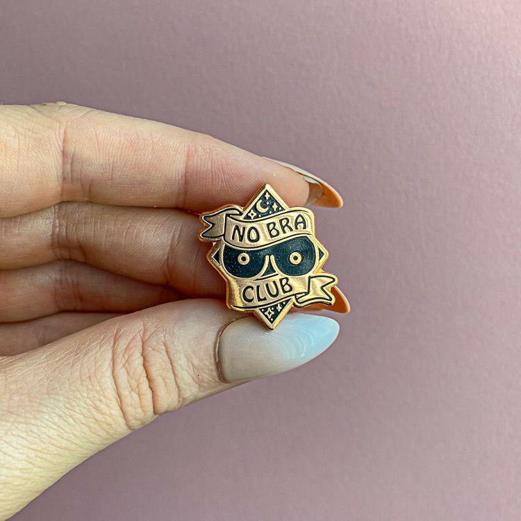 No Bra Club Enamel Pin