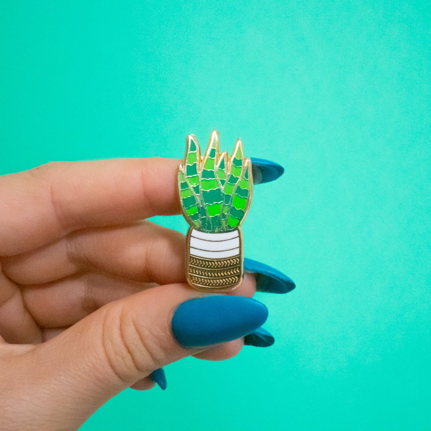 Snake Plant Enamel Pin