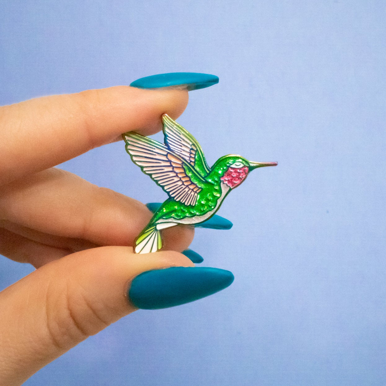 Hummingbird Enamel Pin