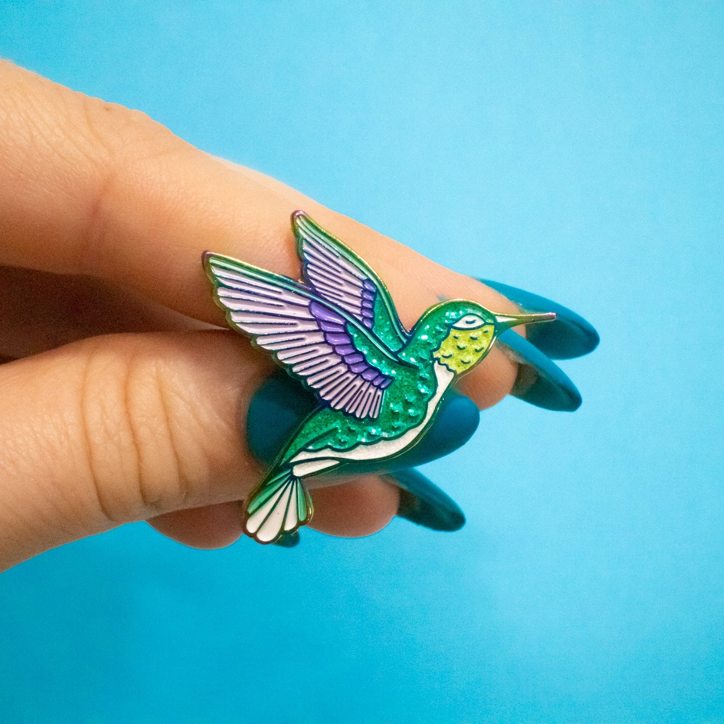Hummingbird Enamel Pin