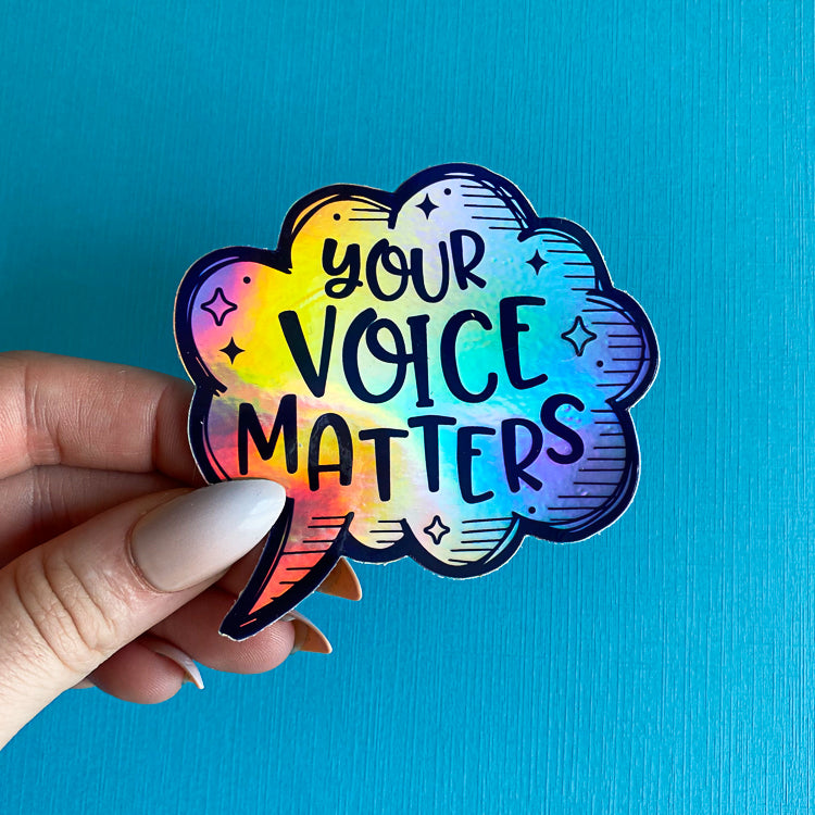 Your Voice Matters Vinyl Sticker