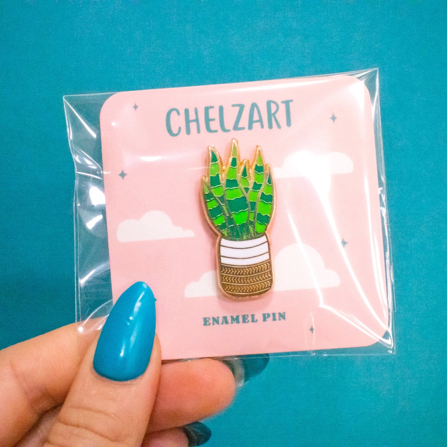 Snake Plant Enamel Pin