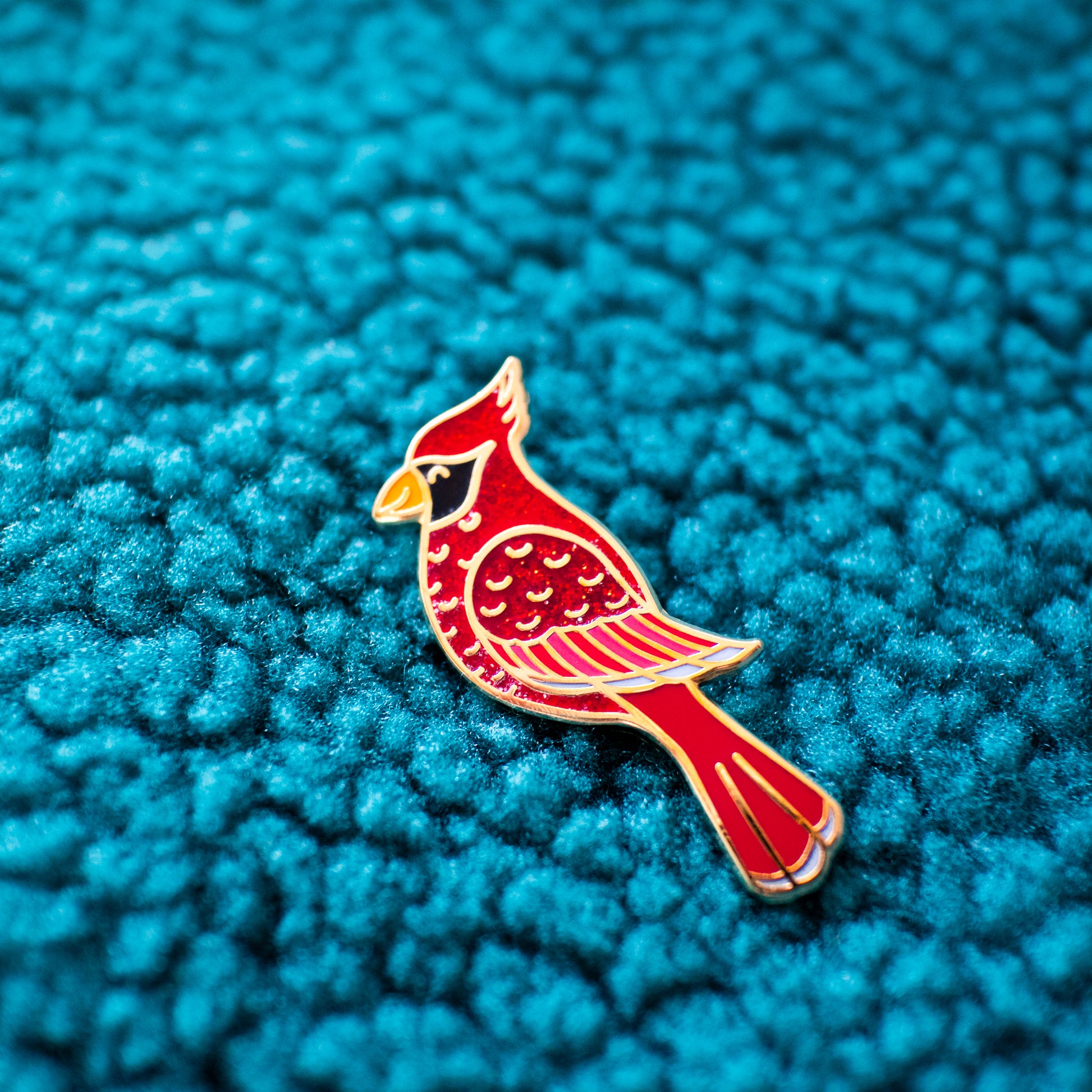 Cardinal Enamel Pin