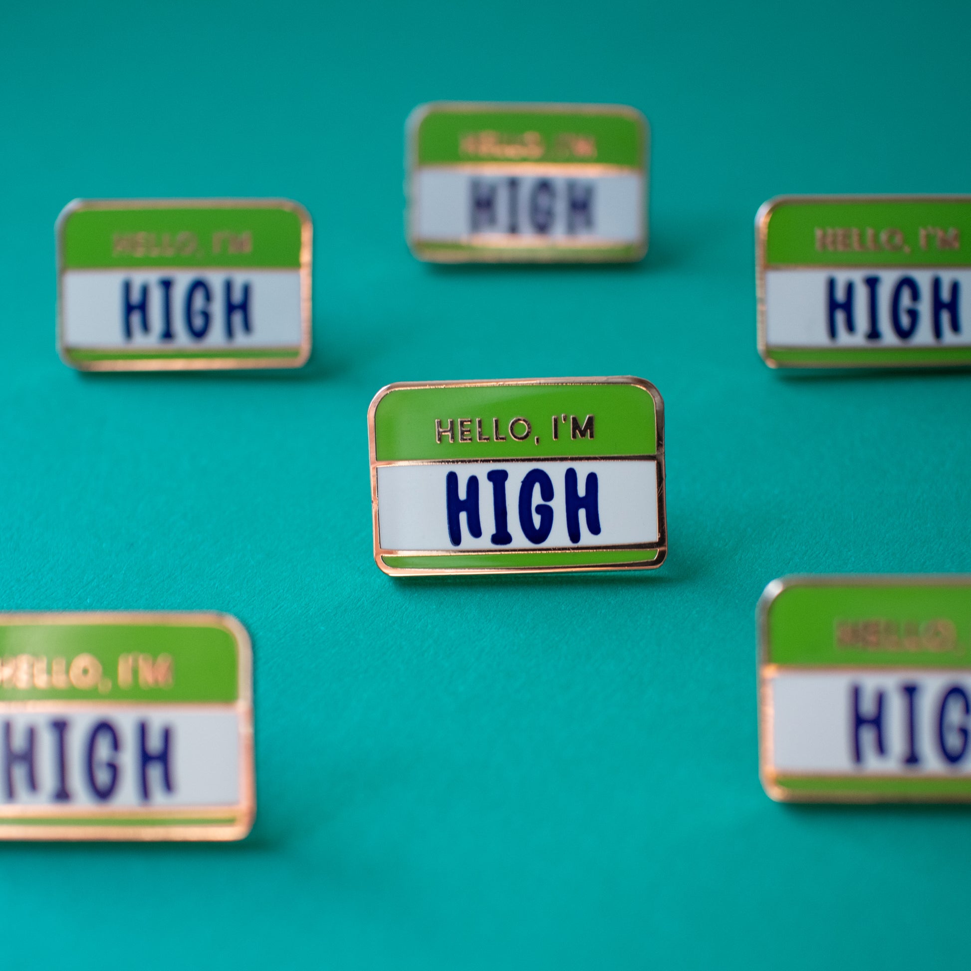 Hello, I'm High Enamel Pin