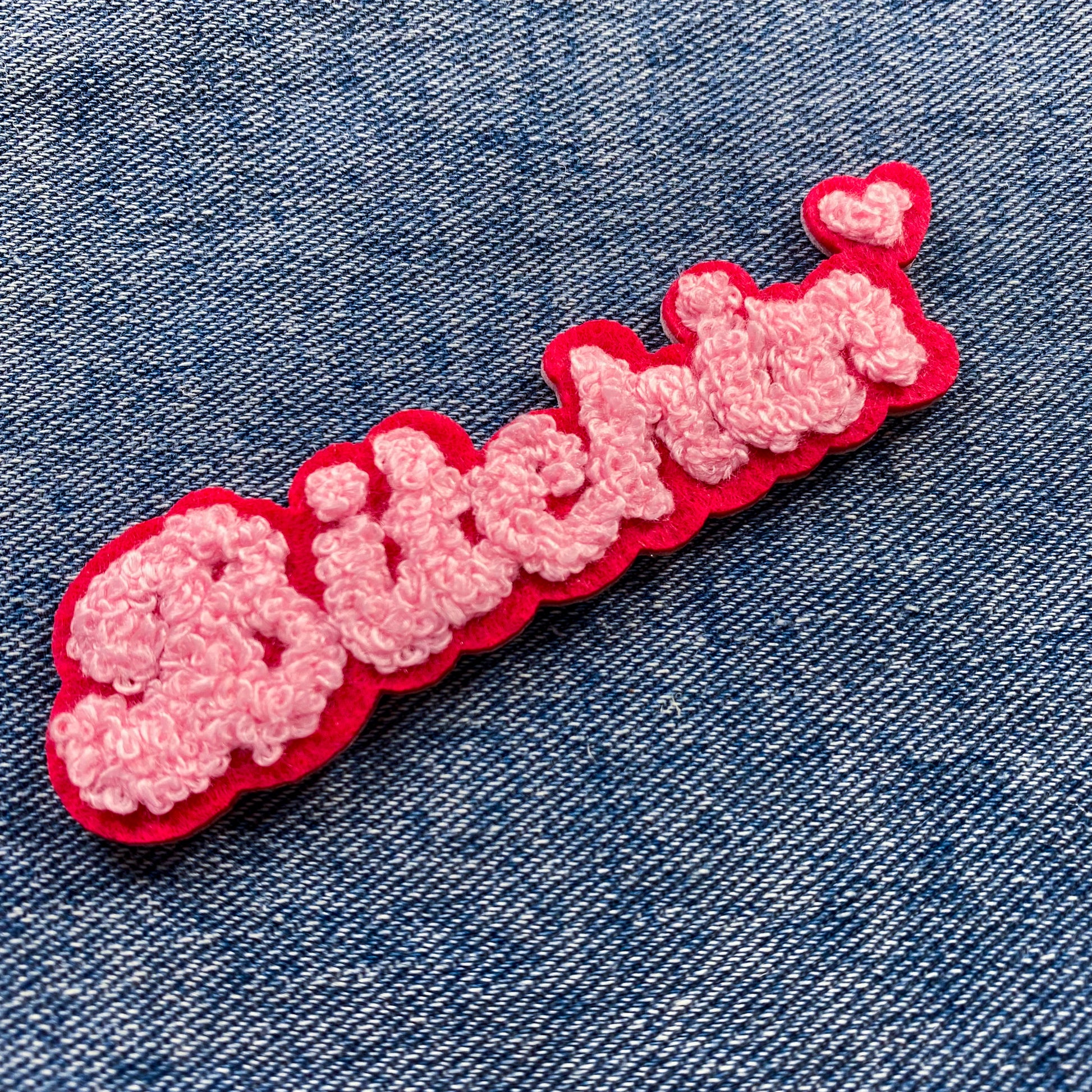 Bitchin Chenille Embroidered Iron-On  Patch