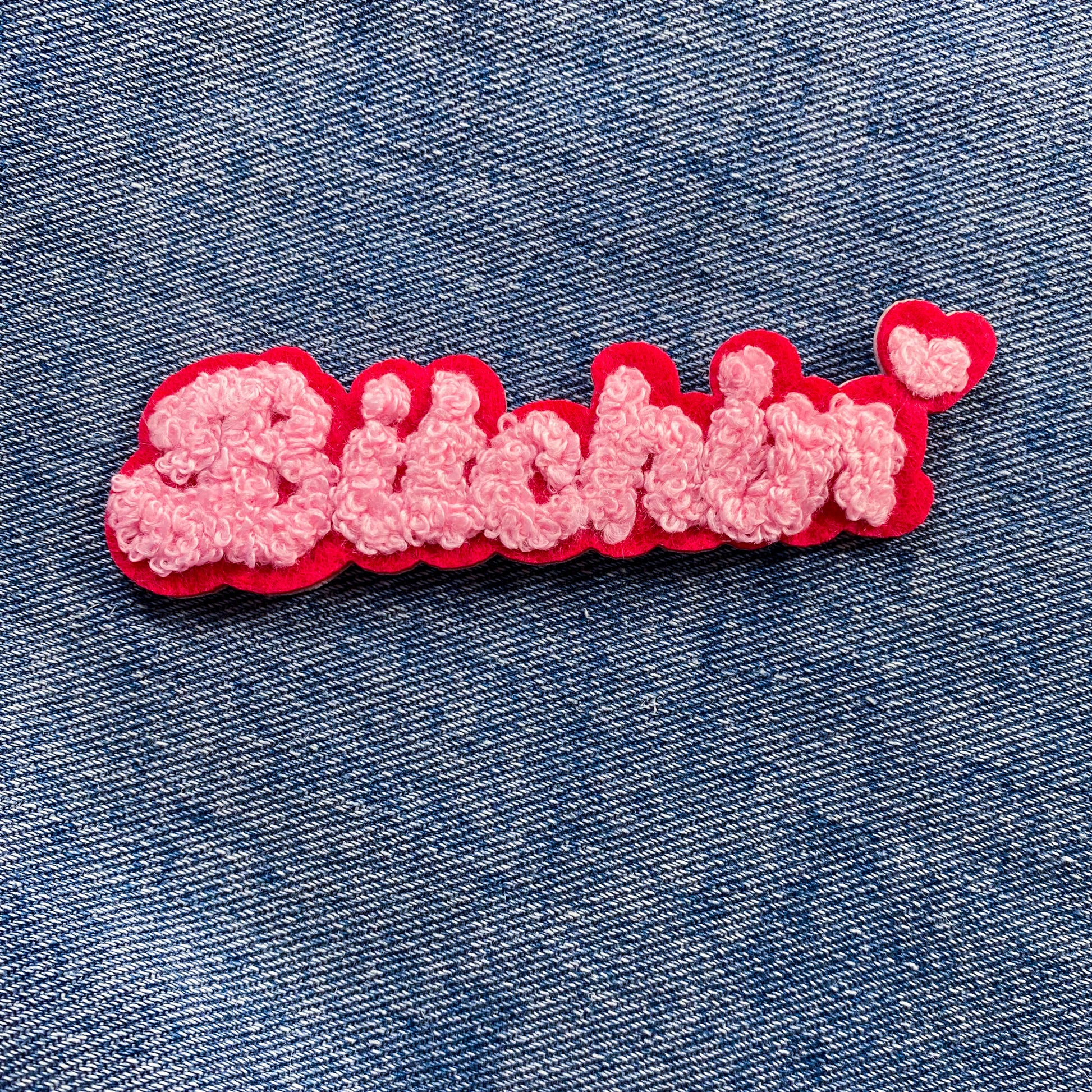 Bitchin Chenille Embroidered Iron-On  Patch