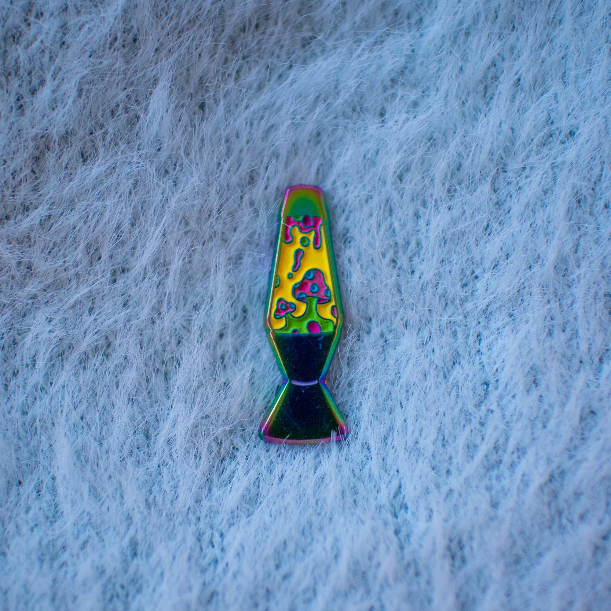 Mushroom Lava Lamp Enamel Pin