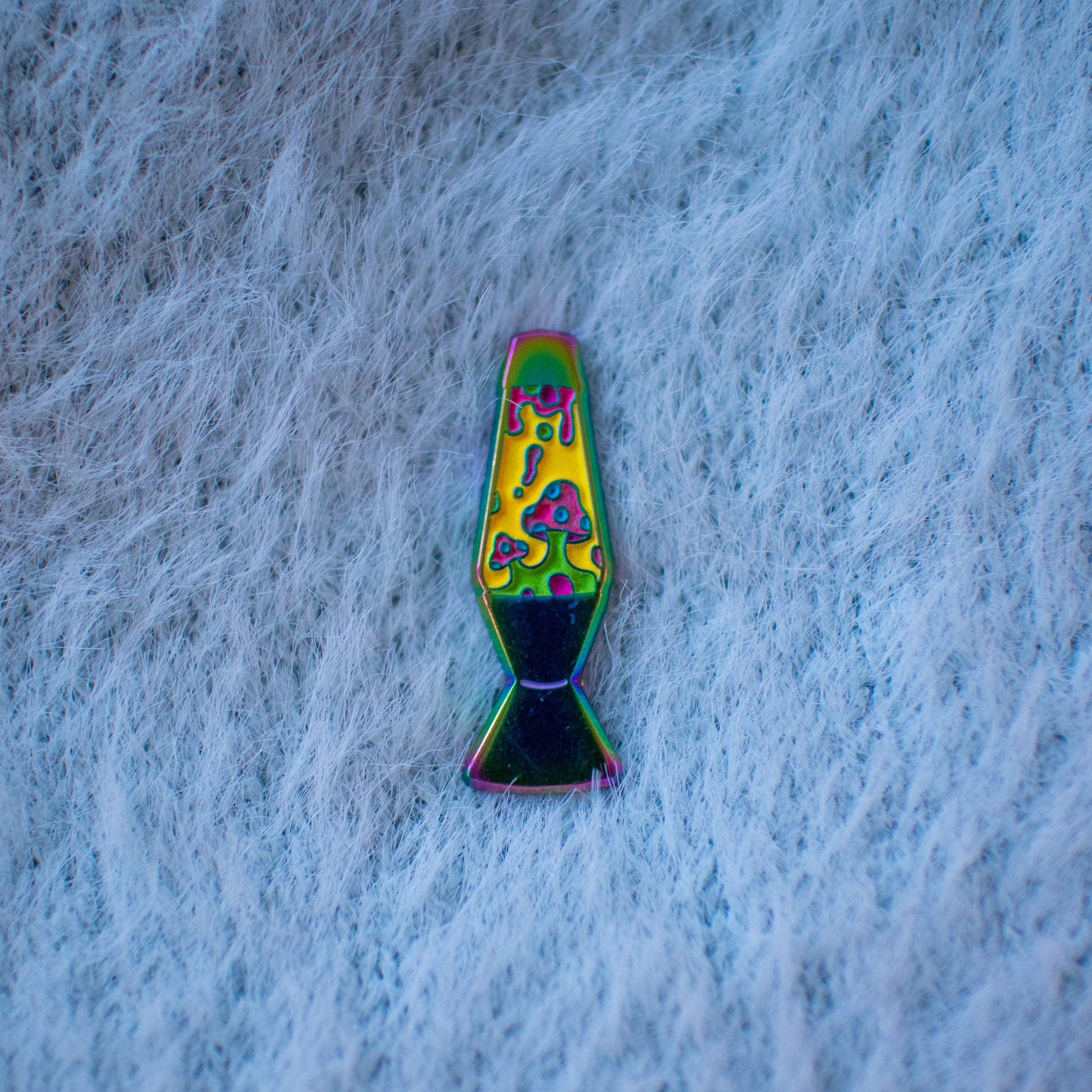 Mushroom Lava Lamp Enamel Pin