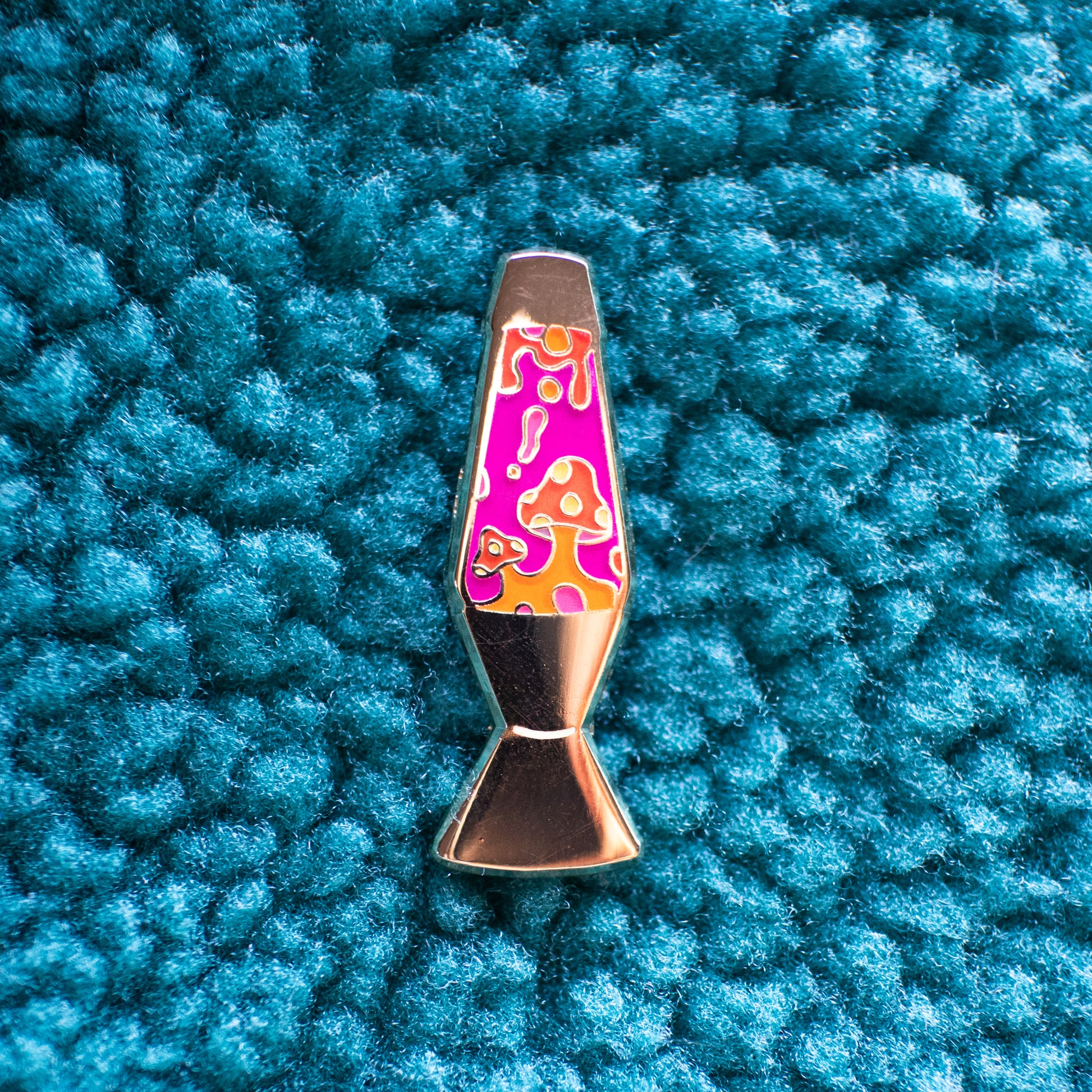 Mushroom Lava Lamp Enamel Pin