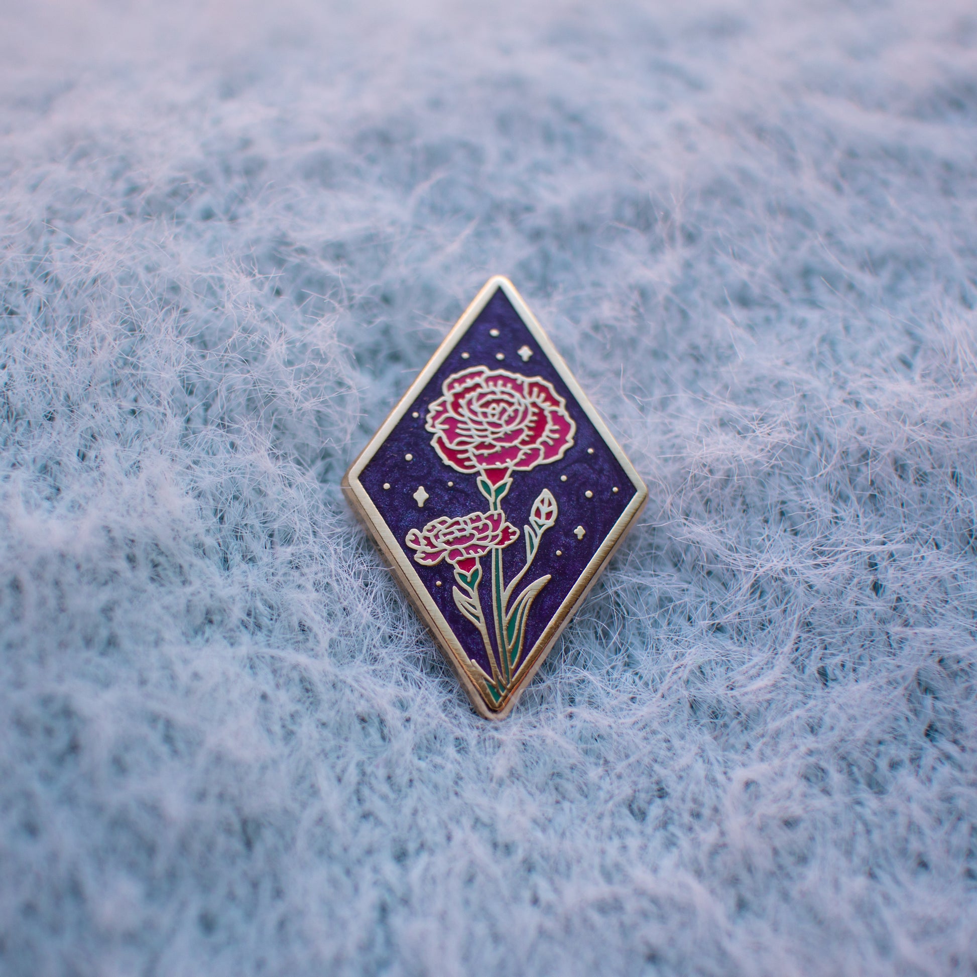 Carnations Enamel Pin