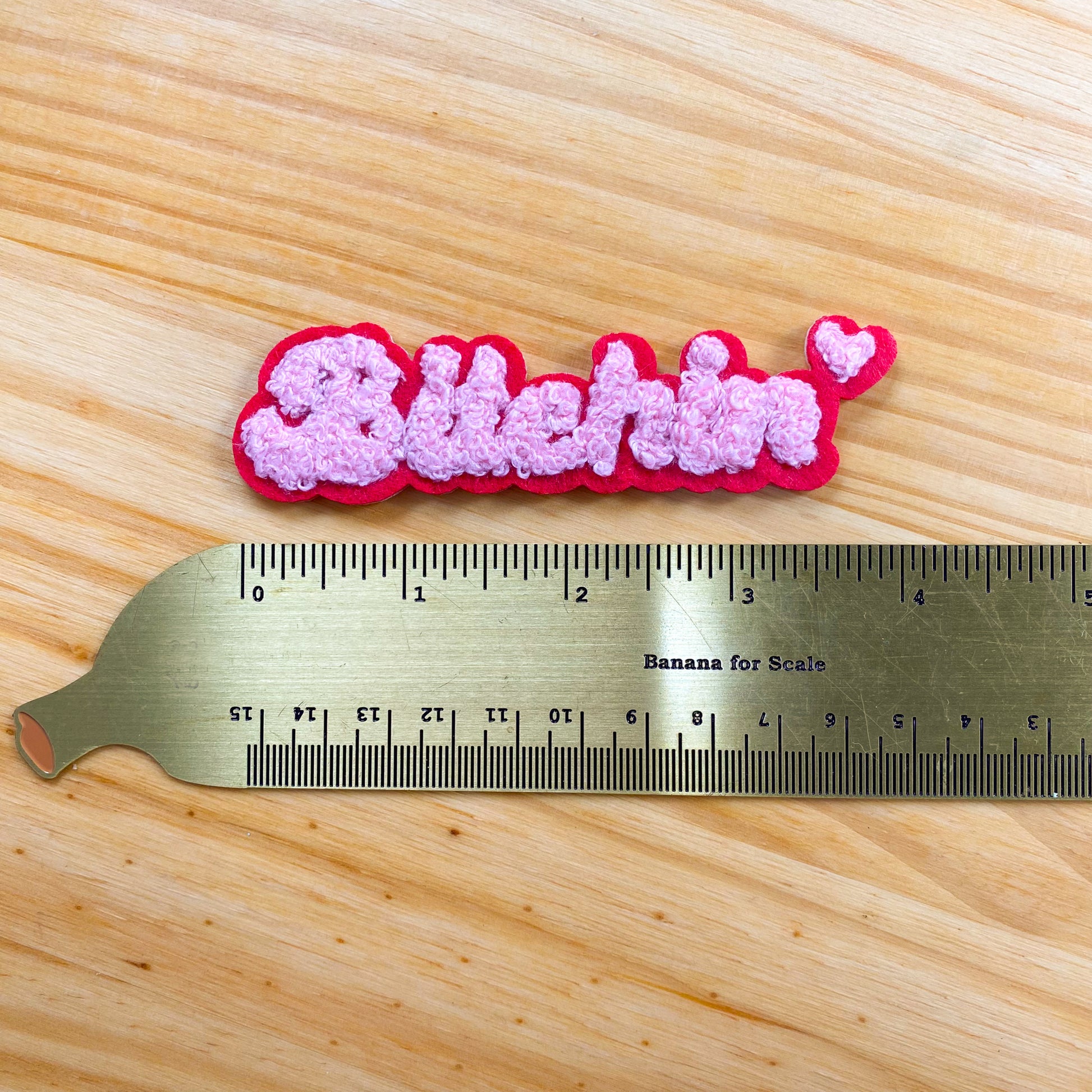 Bitchin Chenille Embroidered Iron-On  Patch