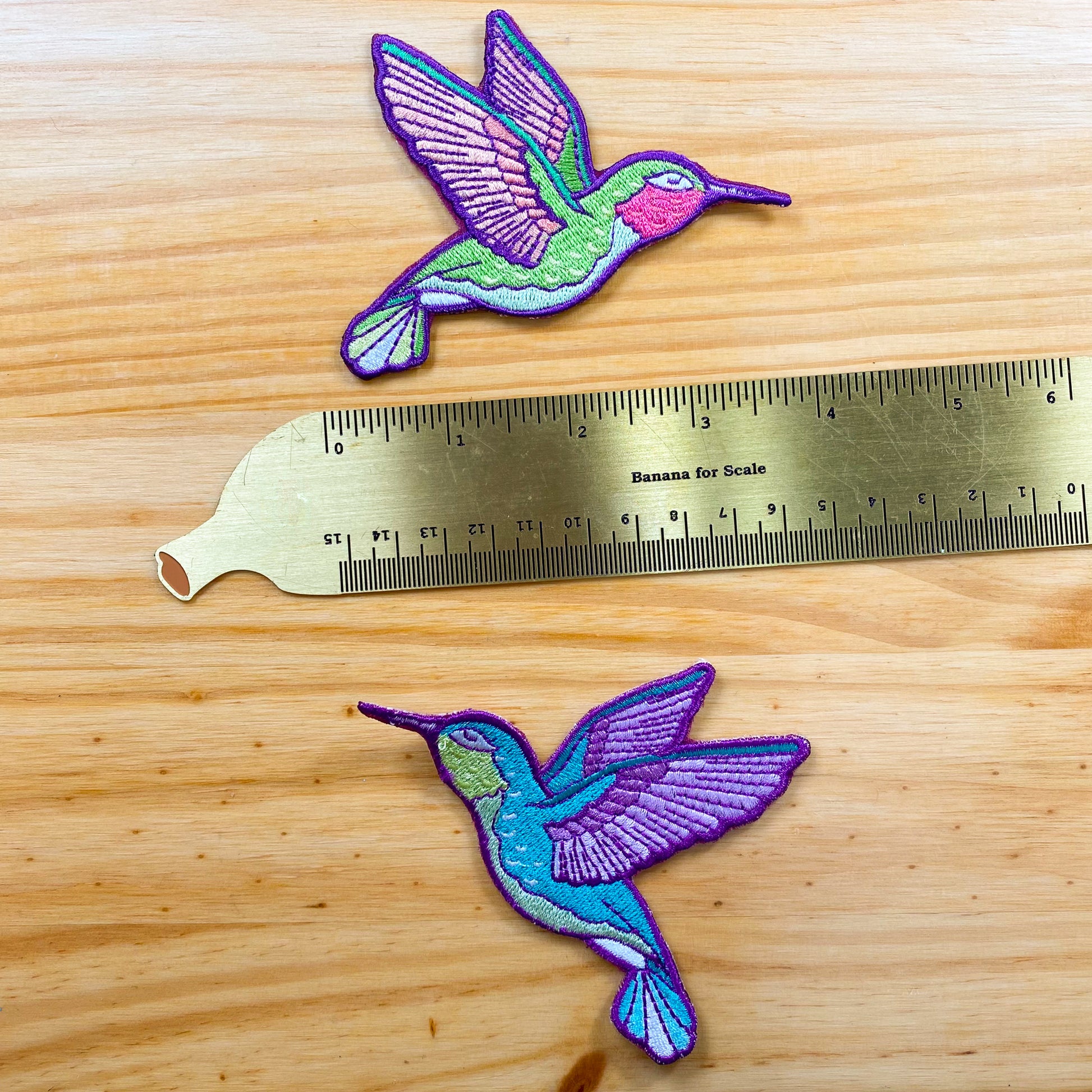 Hummingbird Embroidered Iron-Patch