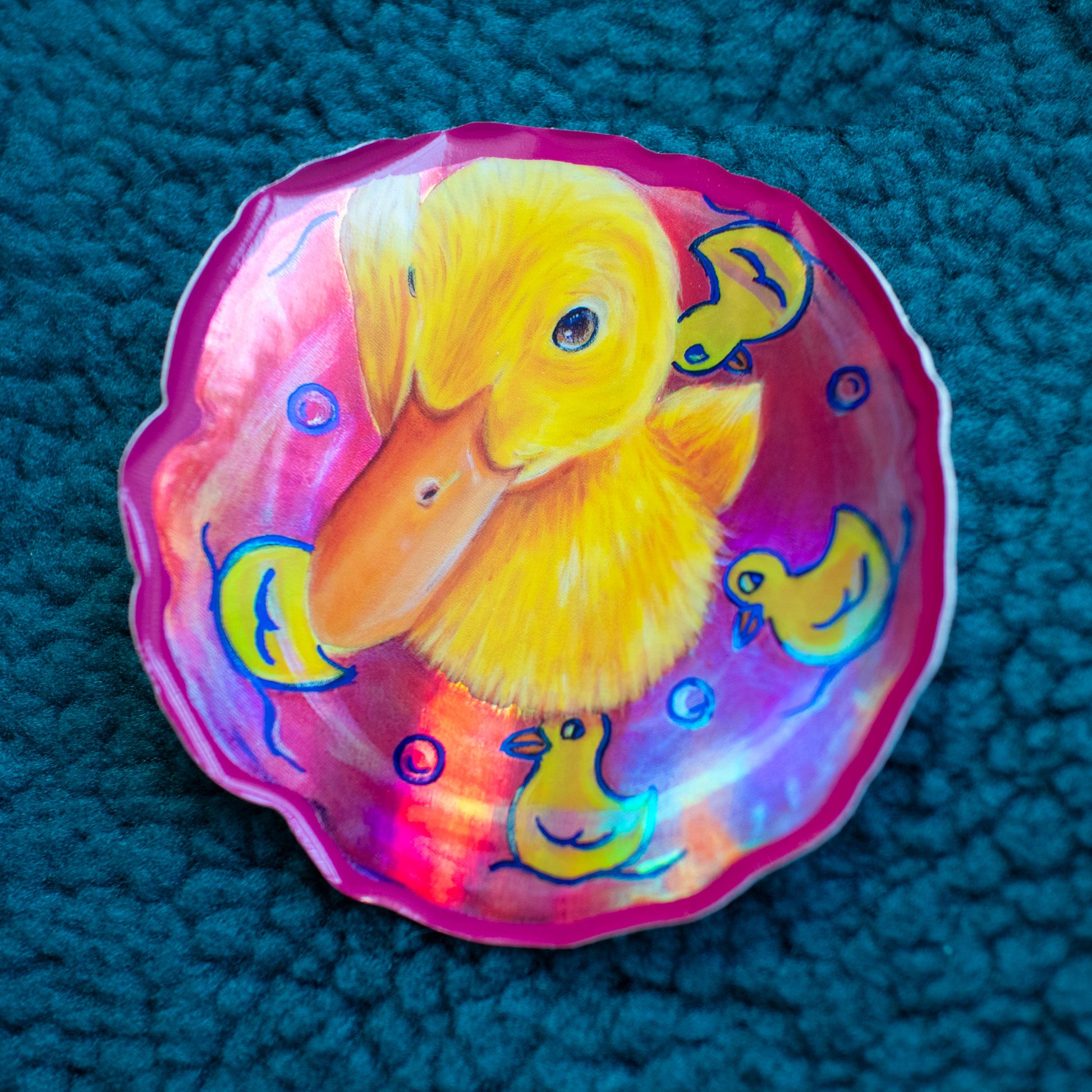 Pool Party Duck Vinyl Sticker