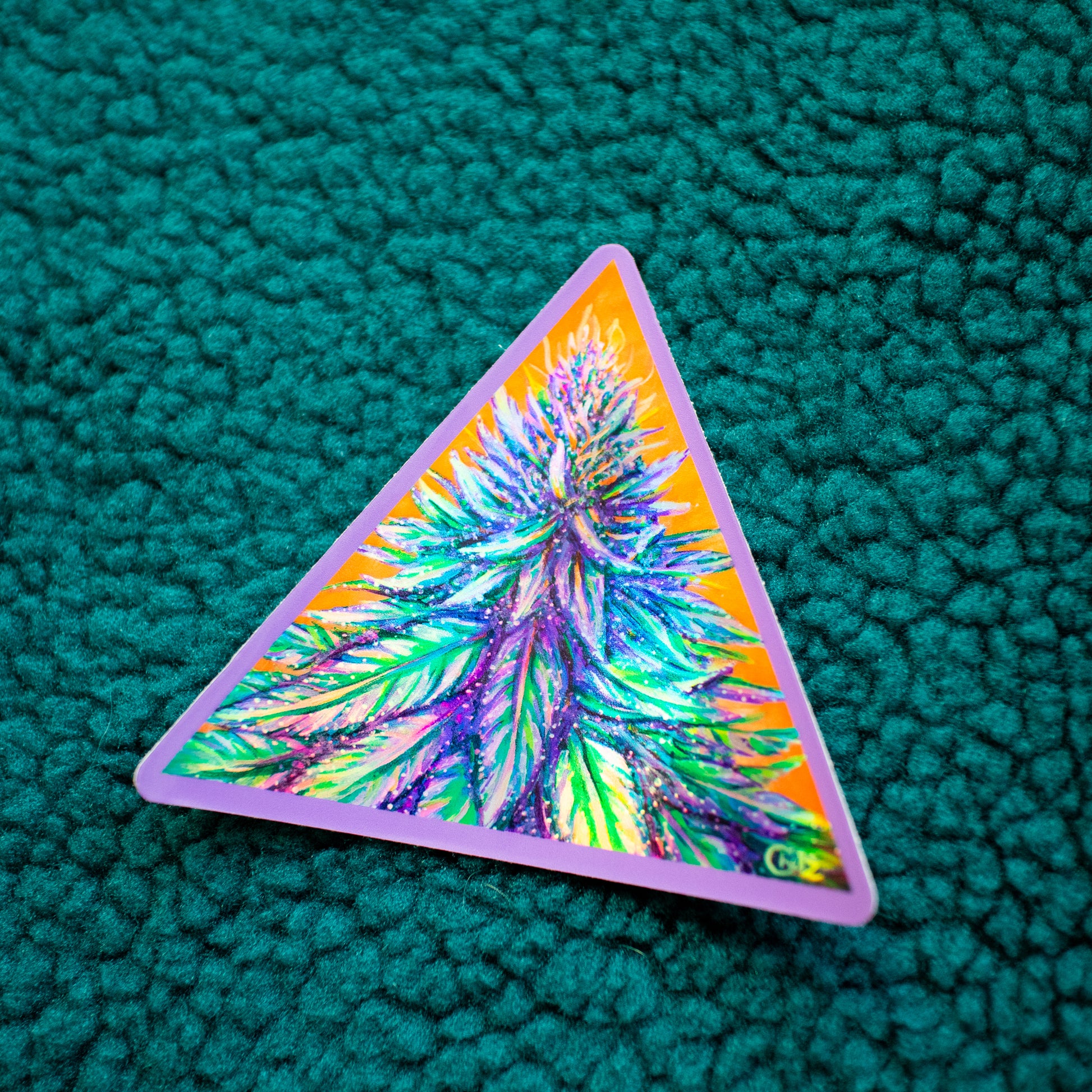 Purple Haze Weed Vinyl Sticker
