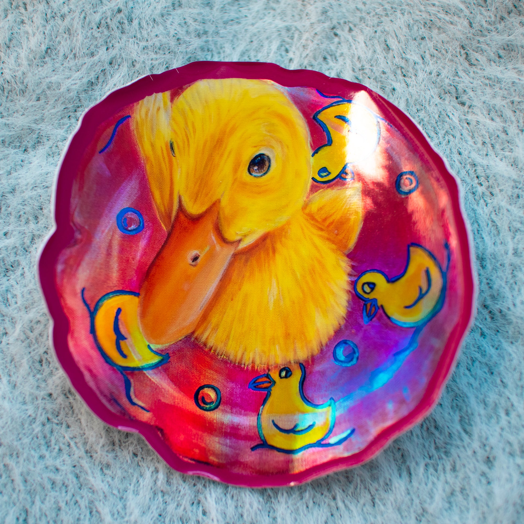 Pool Party Duck Vinyl Sticker