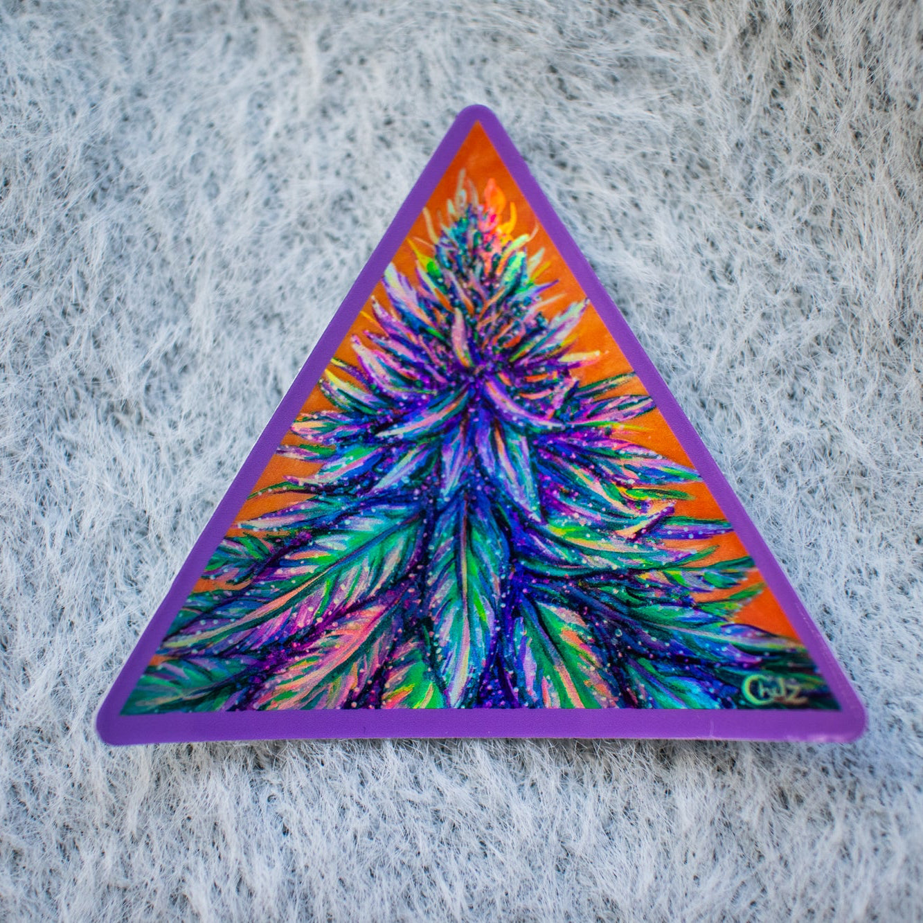 Purple Haze Weed Vinyl Sticker